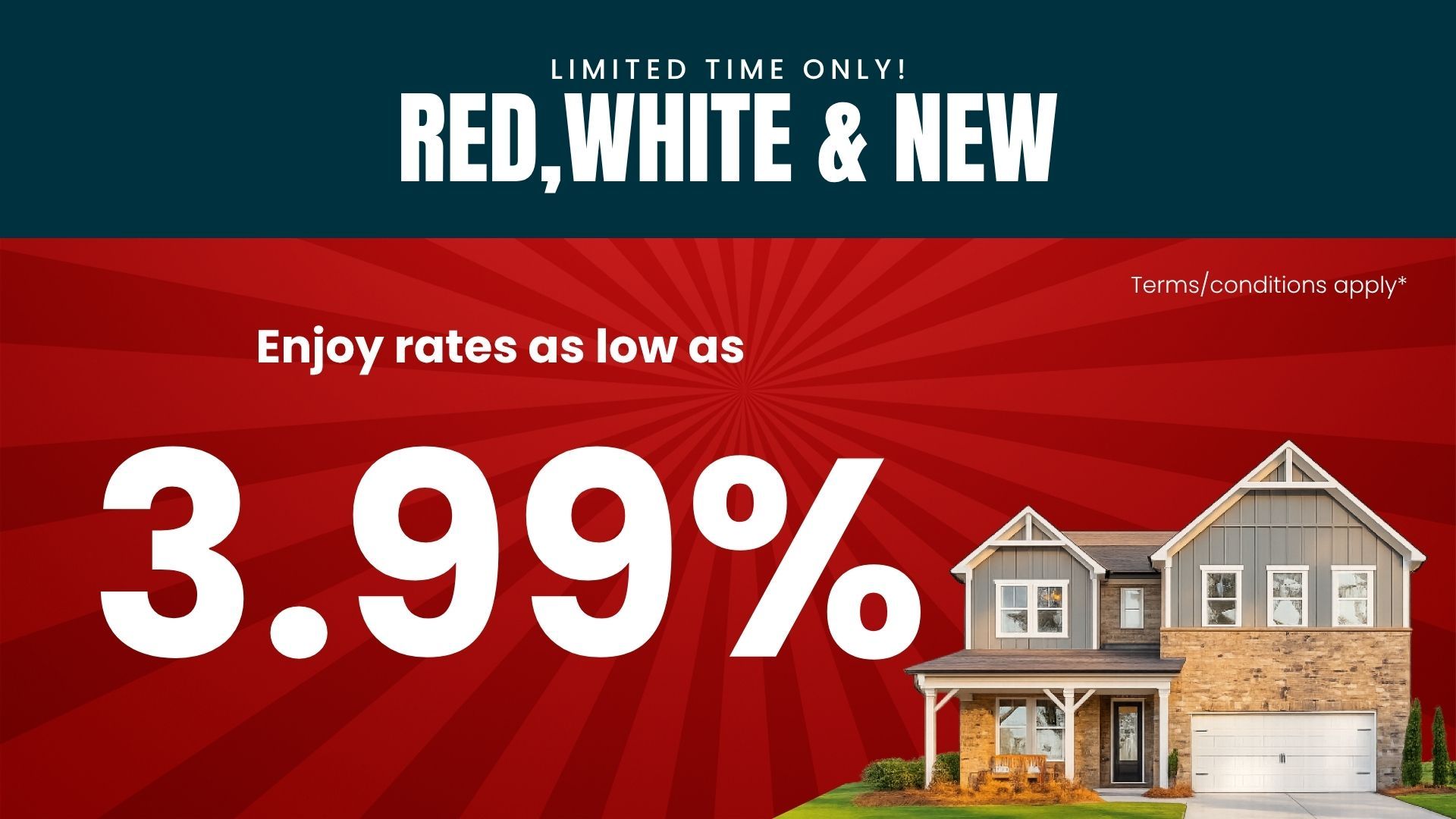 Two modern single-family homes in Atlanta with Signature Series branding and promotional mortgage rate offer details.