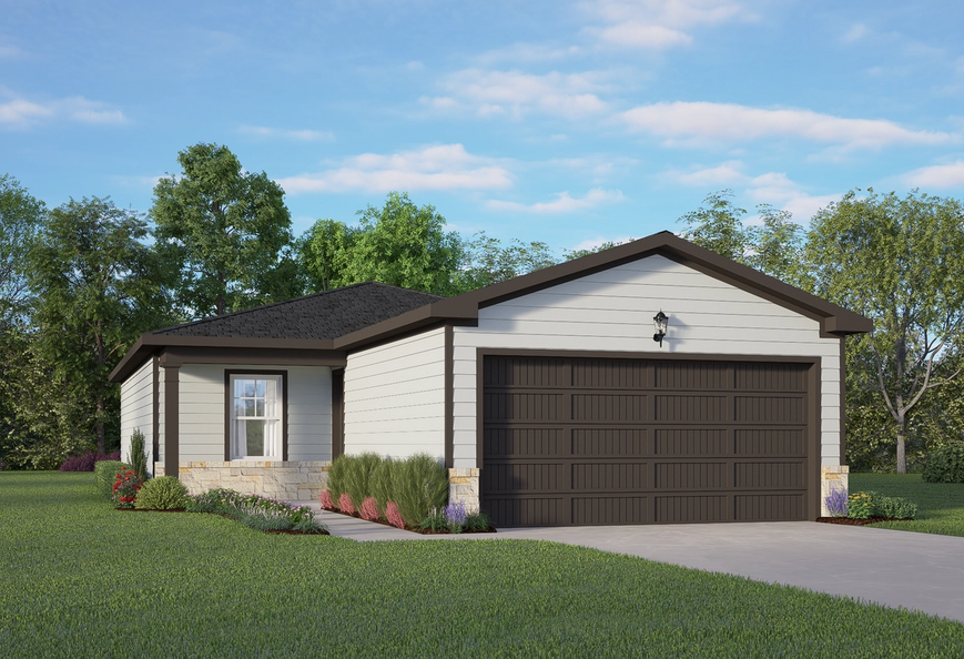 Exterior view of Davidson Homes' The Comal C Floor Plan