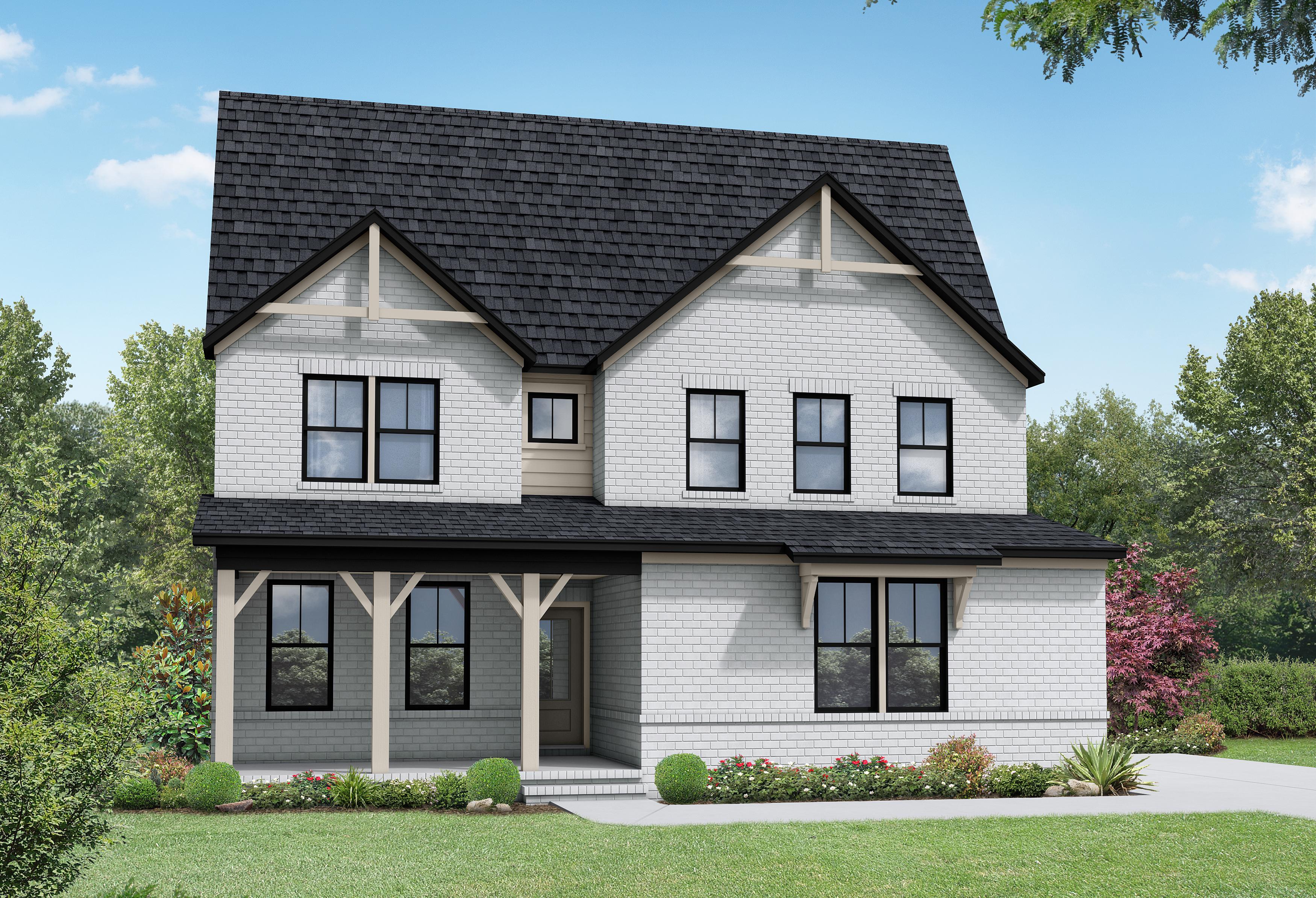 Exterior view of Davidson Homes' The Willow B Floor Plan