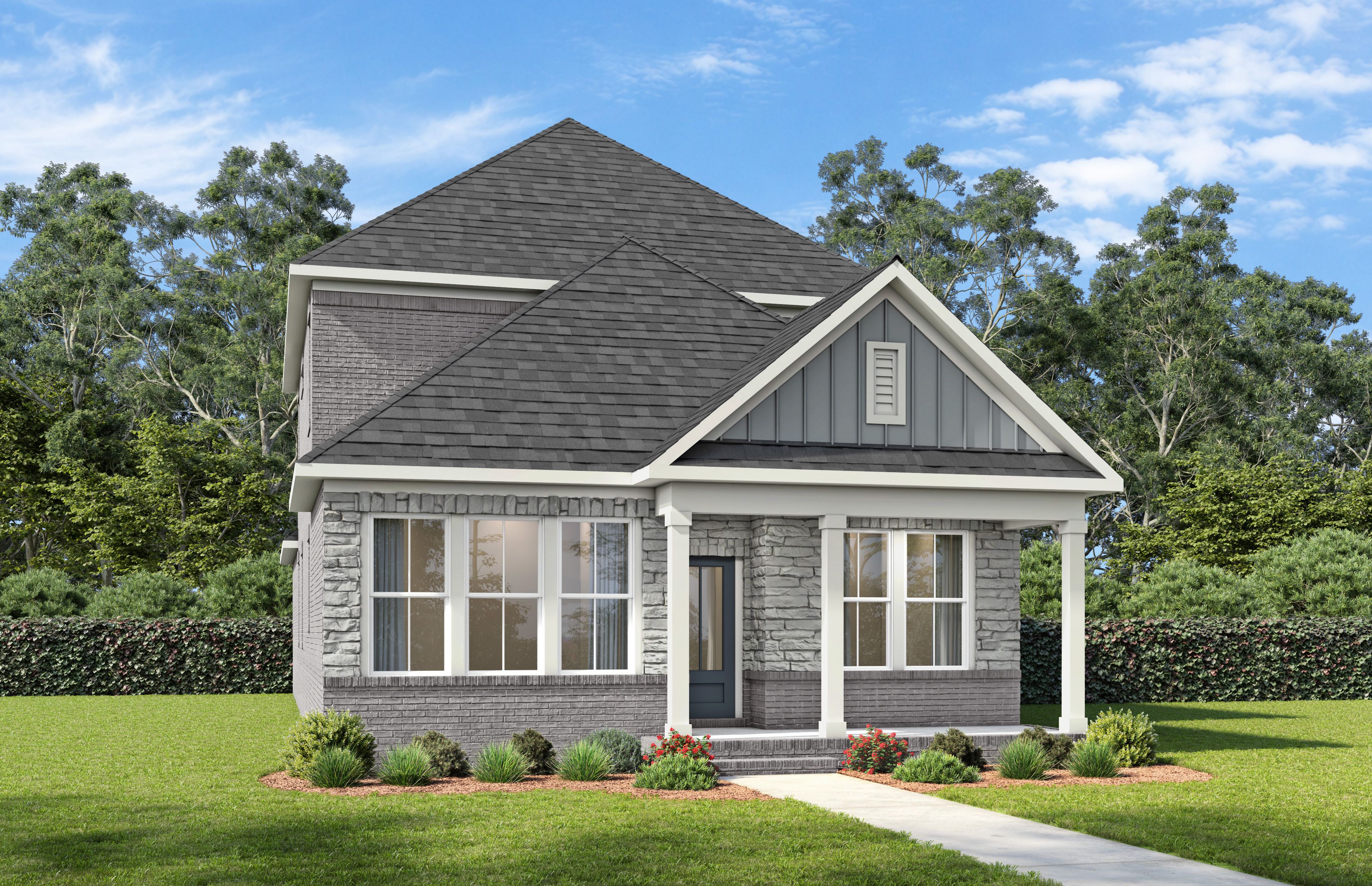 Exterior view of Davidson Homes' The Fairmont A Floor Plan