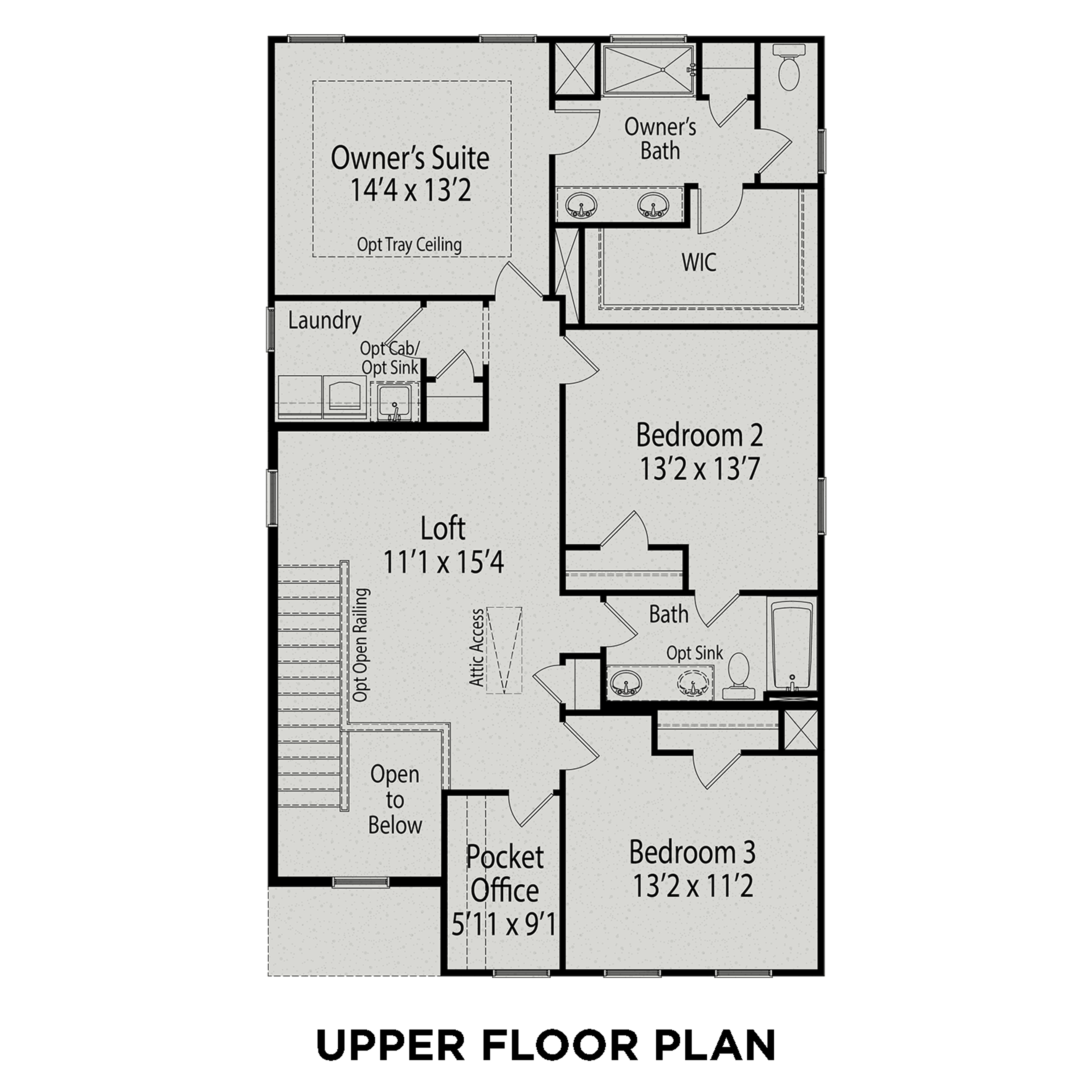 2 - The Gavin C buildable floor plan layout in Davidson Homes Homes' Wellers Knoll community.