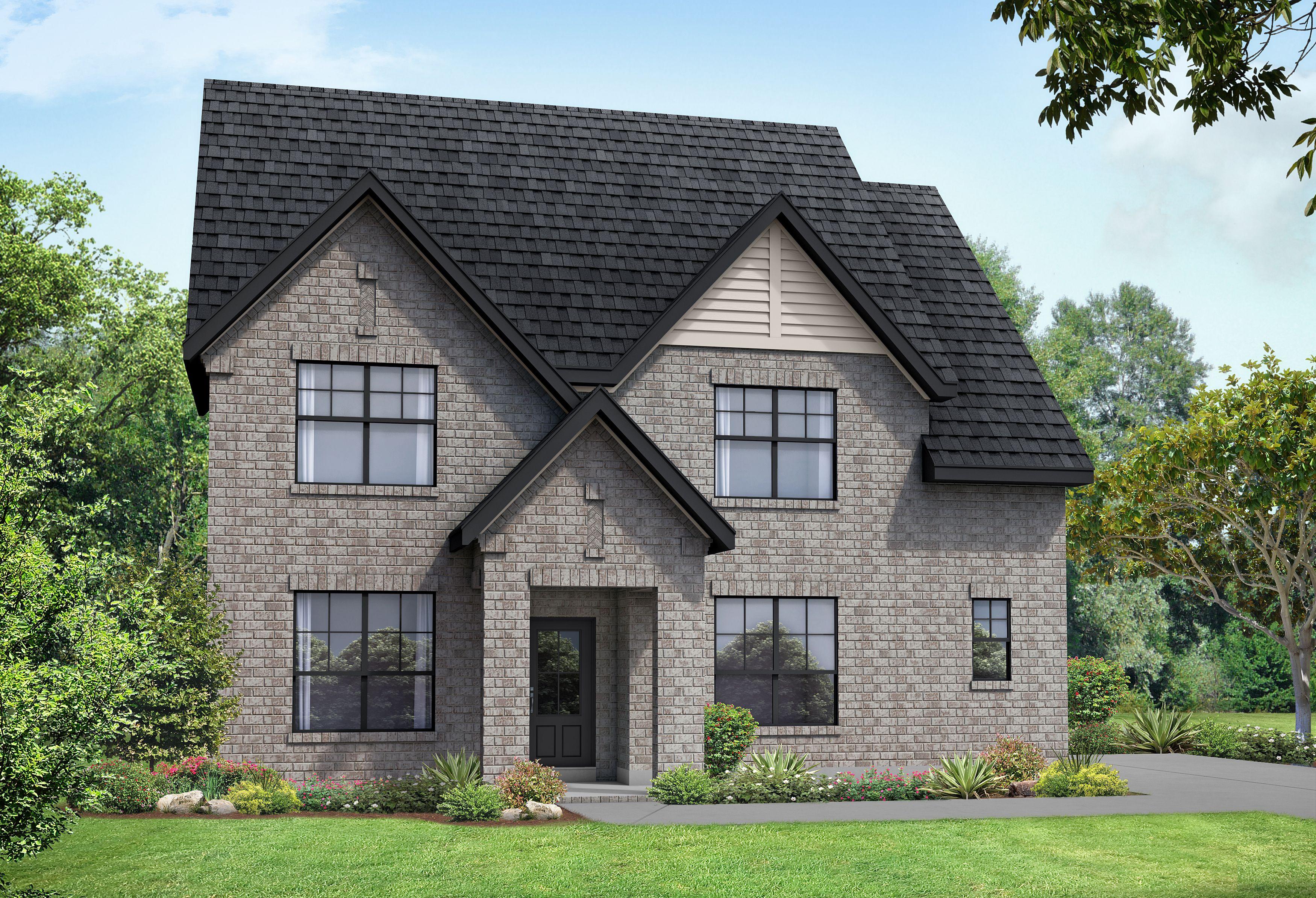 Exterior view of Davidson Homes' The Ridgeport E-BC Floor Plan