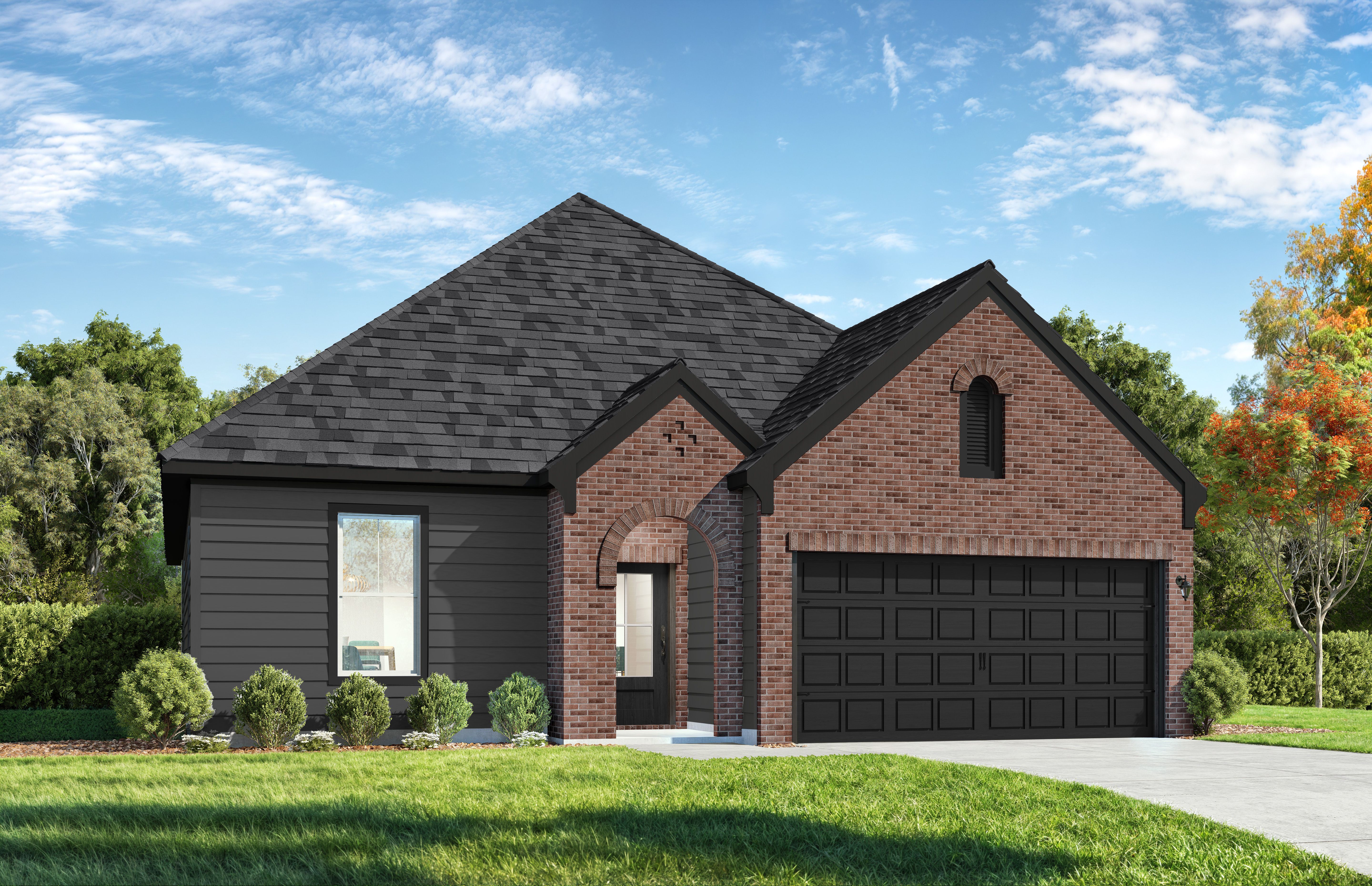 Exterior view of Davidson Homes' The Prairie B Floor Plan