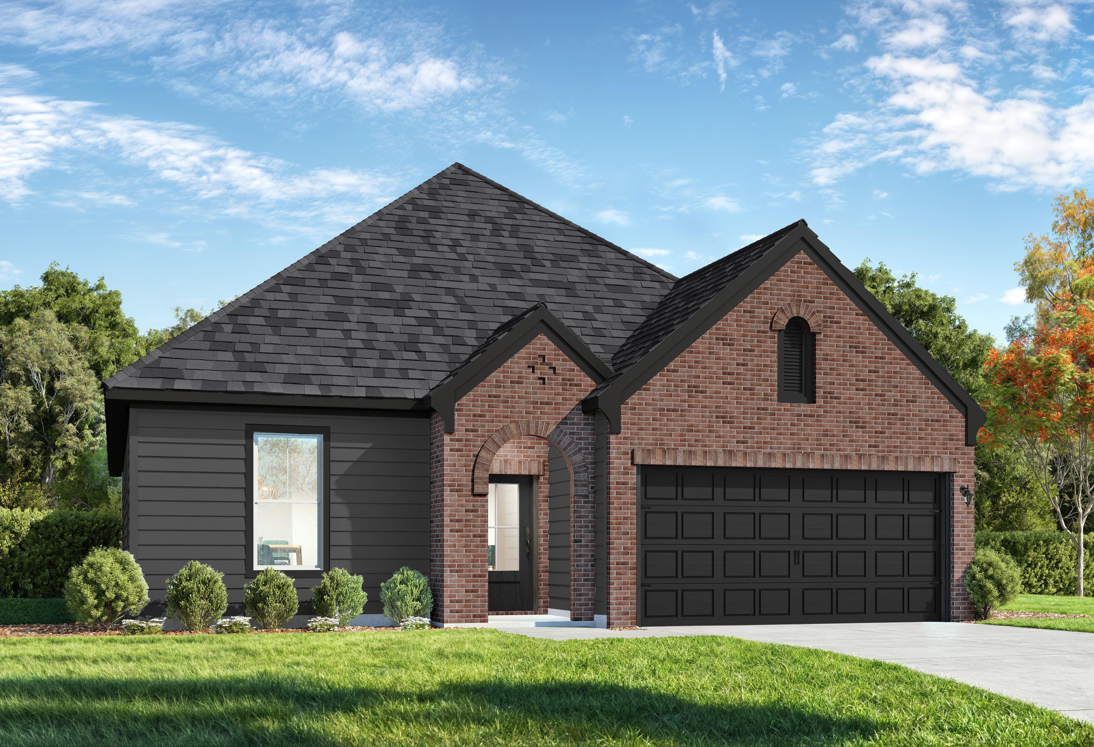 Exterior view of Davidson Homes' The Prairie B Floor Plan
