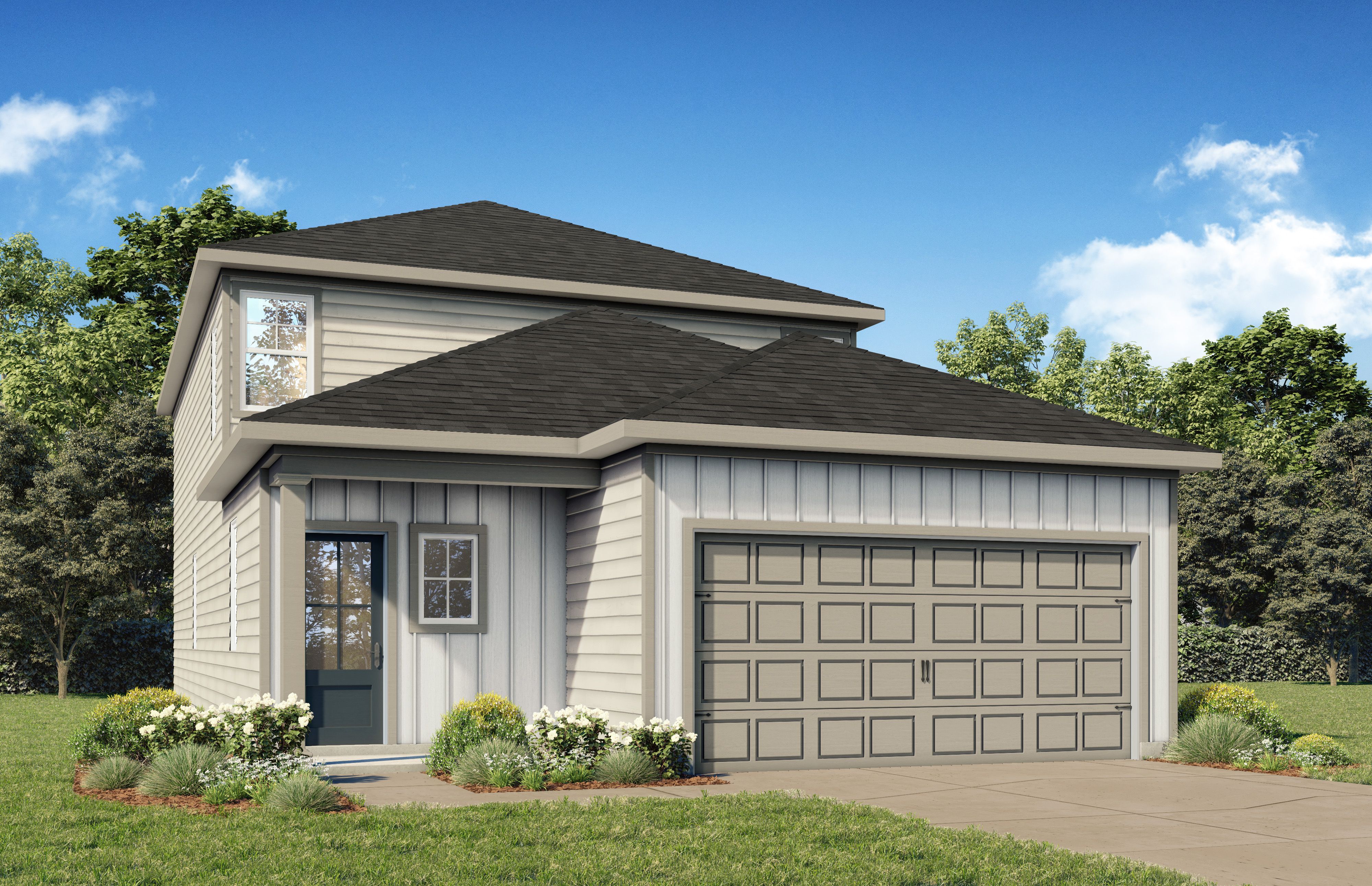Exterior view of Davidson Homes' The Summit A Floor Plan