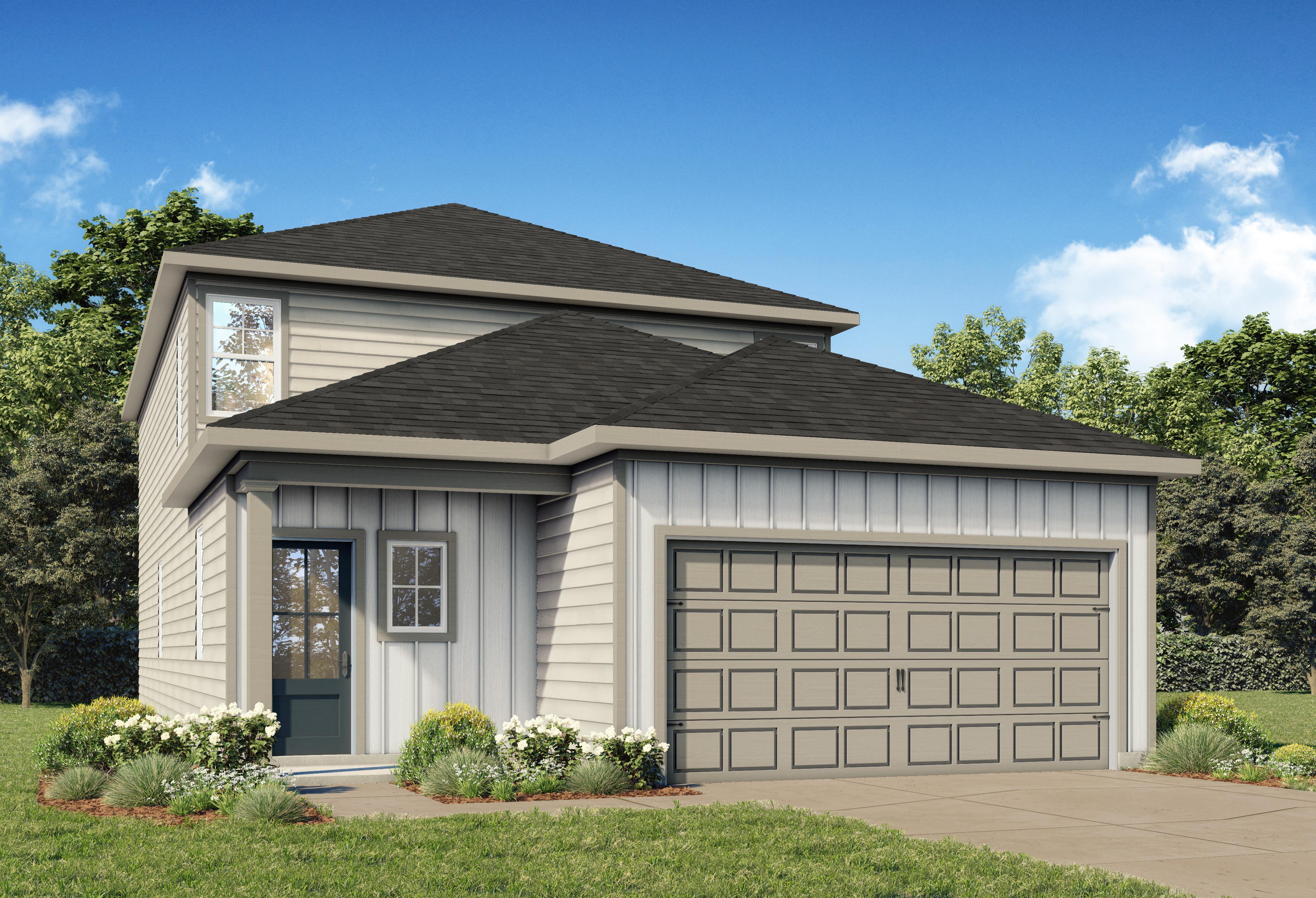 Exterior view of Davidson Homes' The Summit A Floor Plan