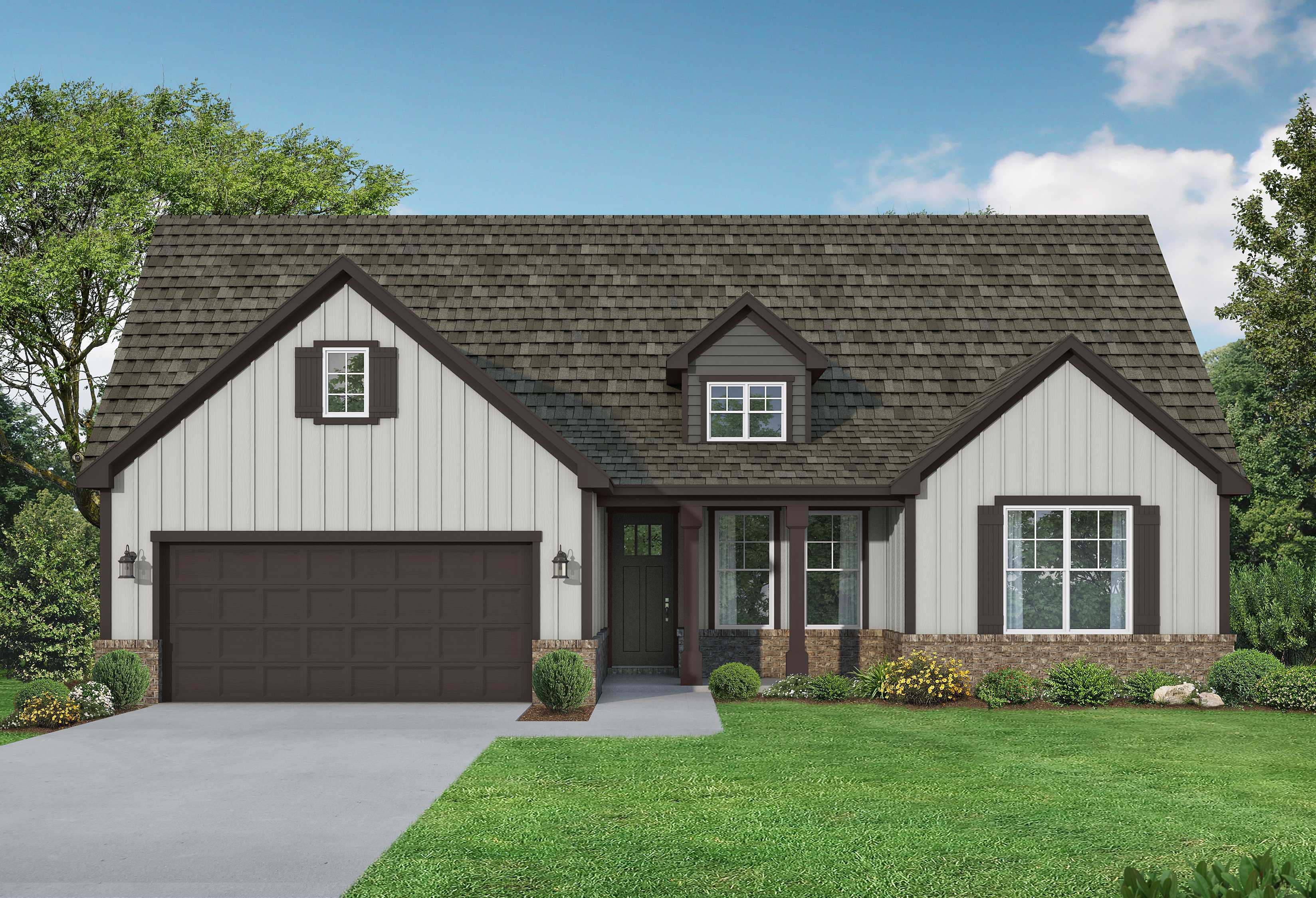 Exterior view of Evermore Homes' The Rockford C Floor Plan