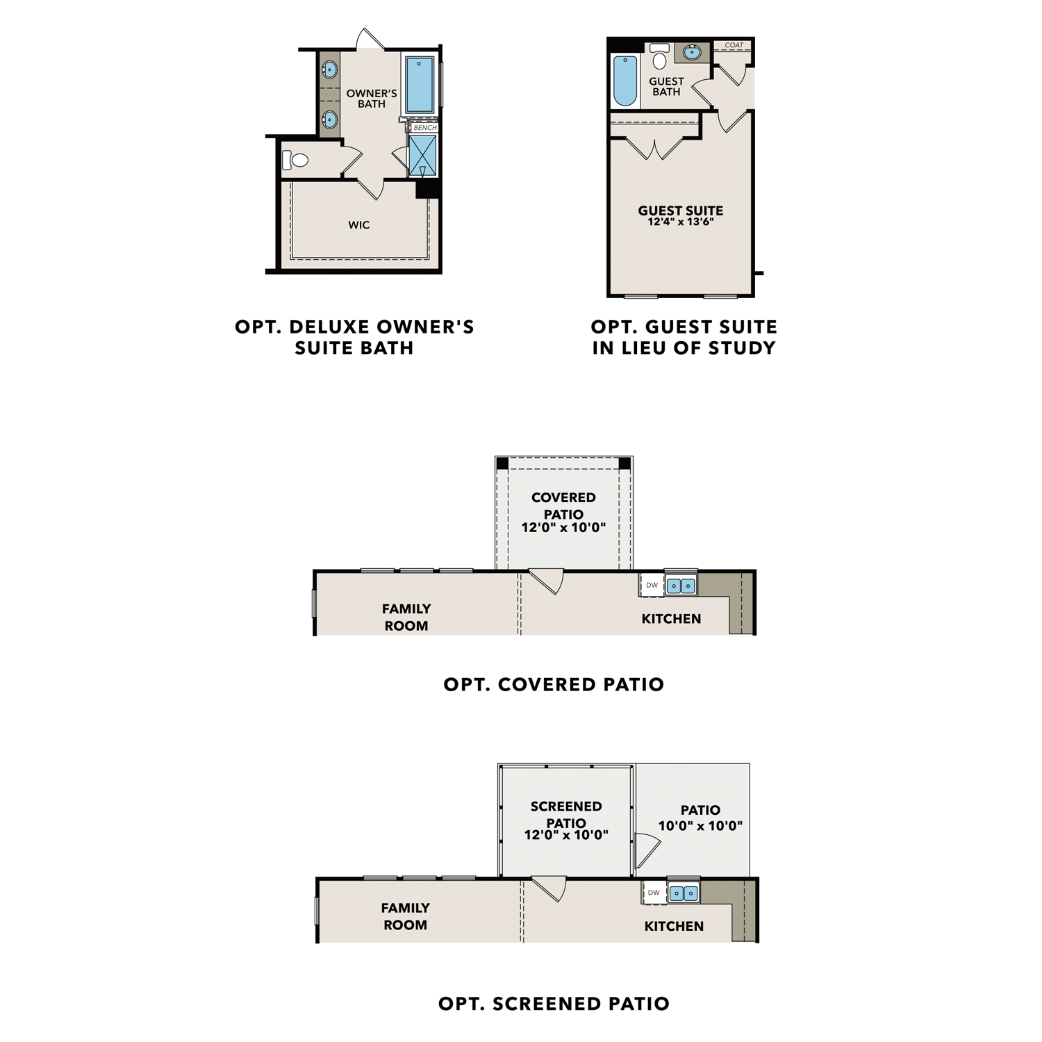 The Hickory A at Shallowford Floor Plan in The Village at Shallowford