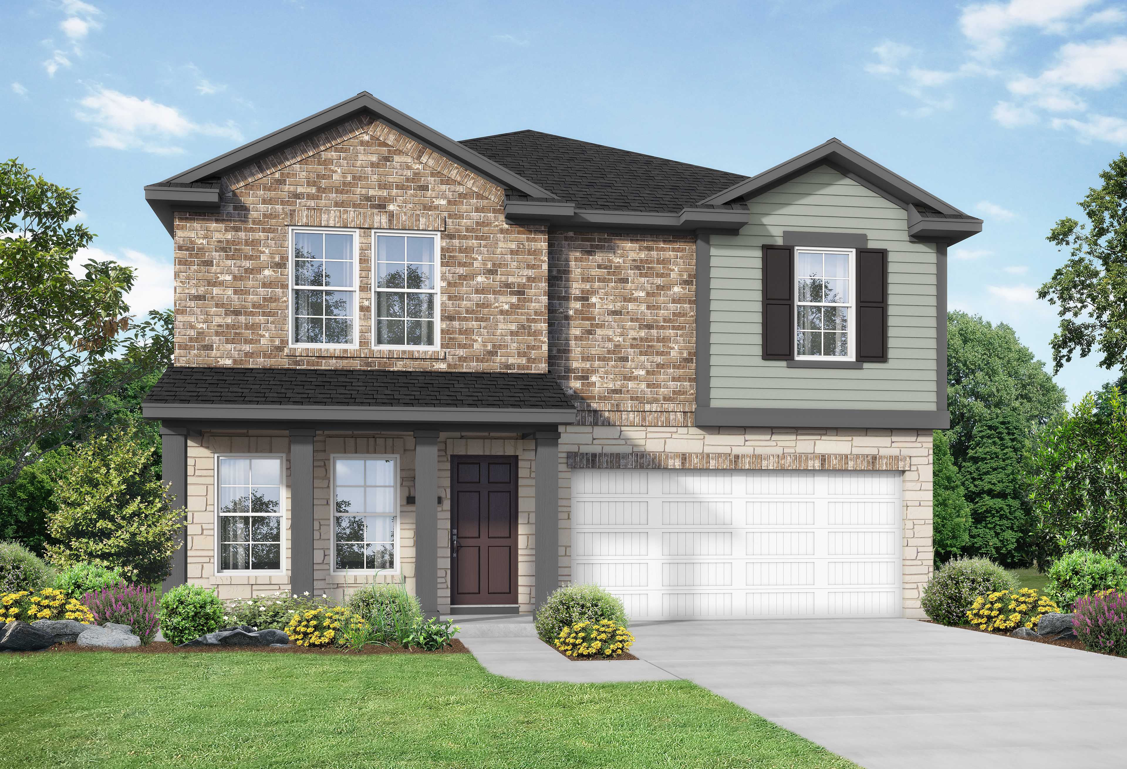 Exterior view of Davidson Homes' The Solara Floor Plan