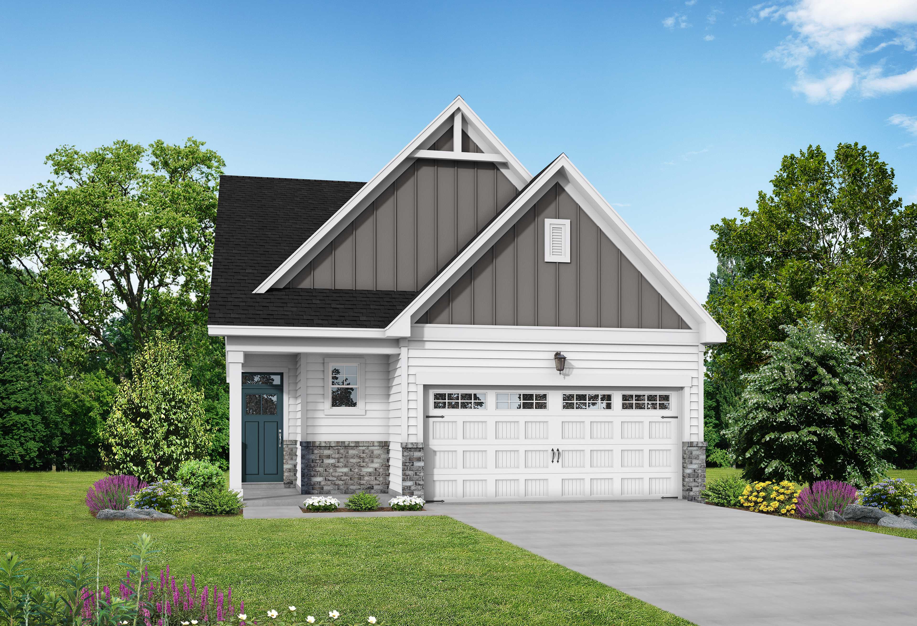 Exterior view of Davidson Homes' The Carter B Floor Plan