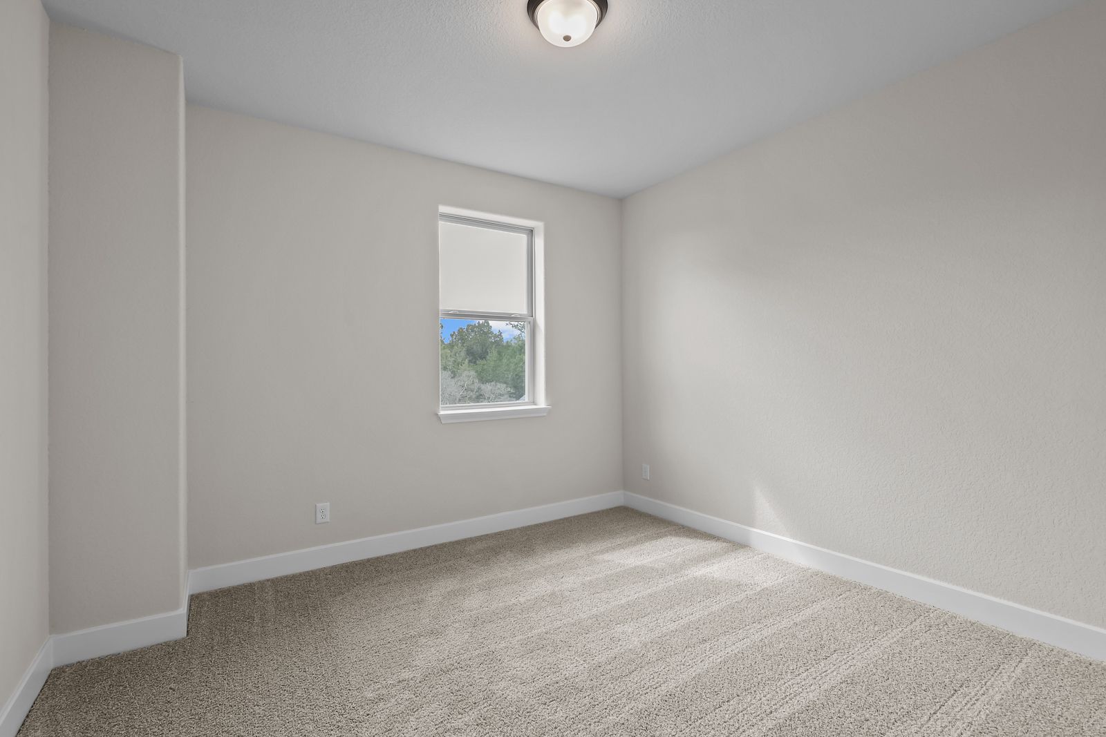 Spacious secondary bedroom in The Belmont featuring neutral wall paint, plush carpeting, and natural light.