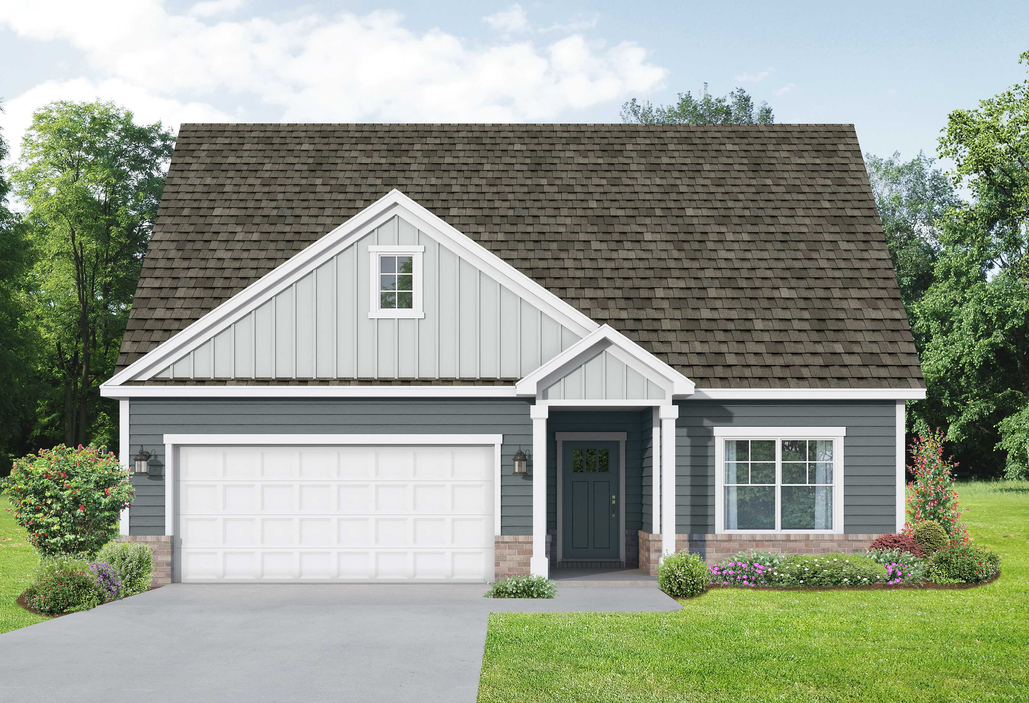 Exterior view of Evermore Homes' The Everett C Floor Plan