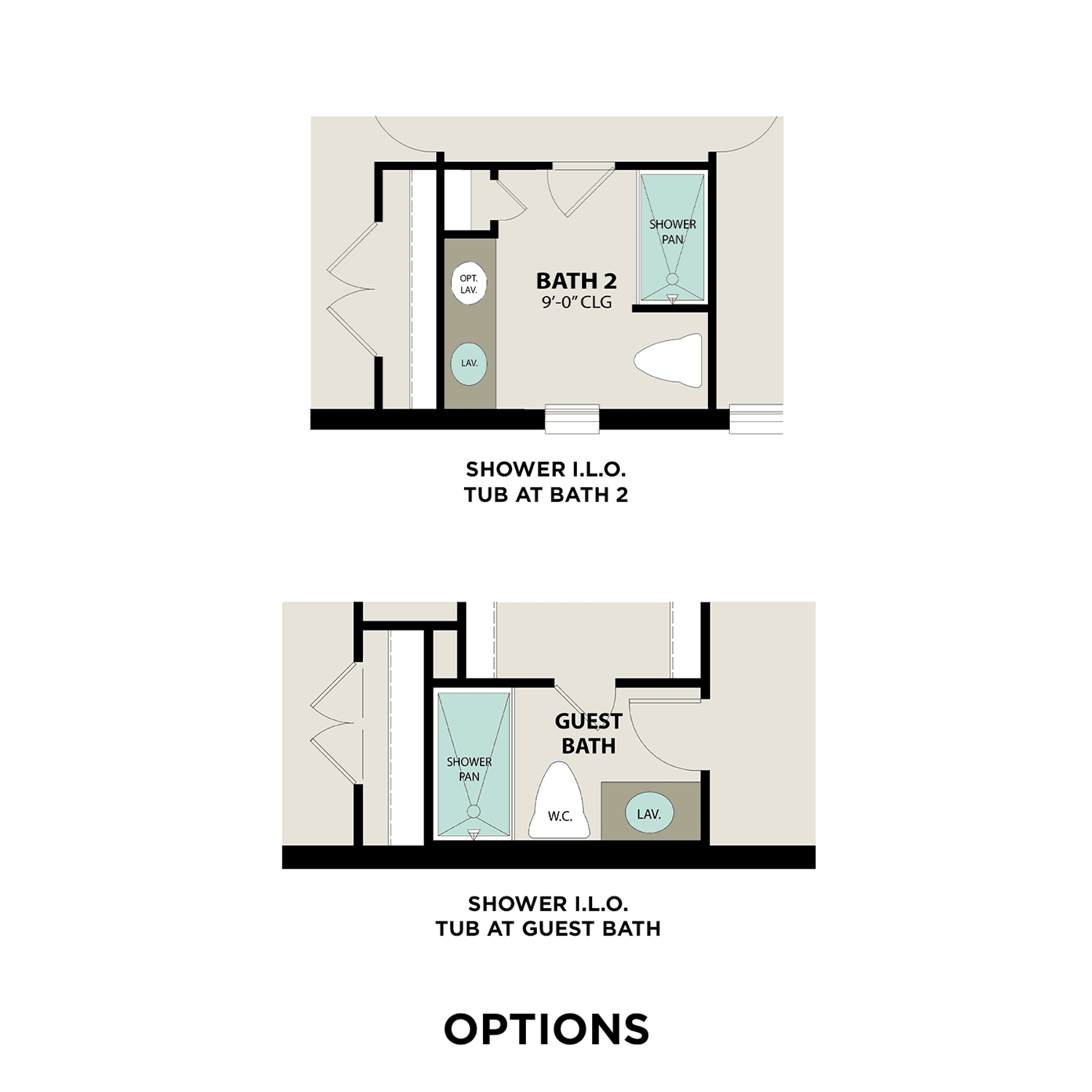 2 - The Elizabeth C buildable floor plan layout in Davidson Homes Homes' Sierra Vista community.
