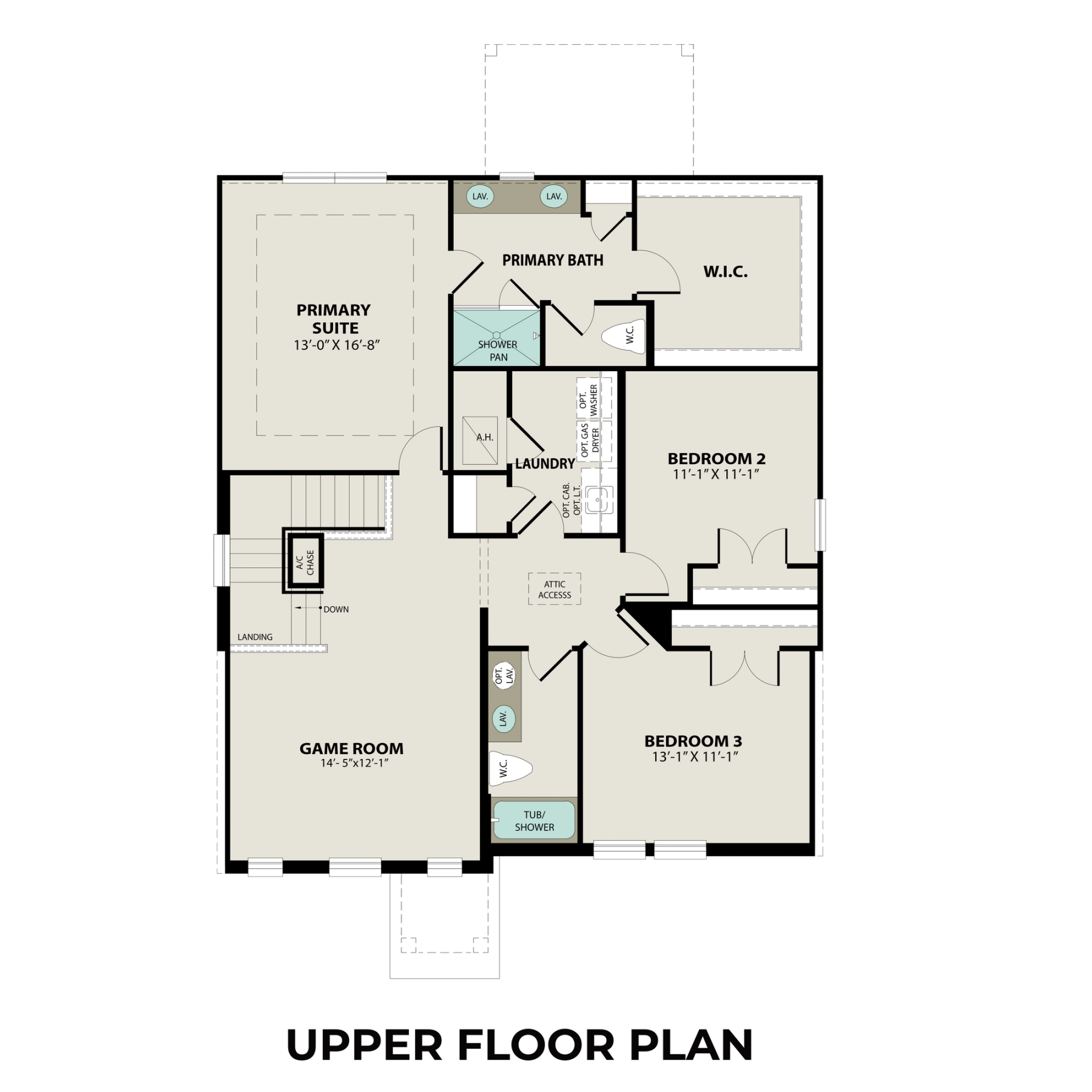2 - The Solara B buildable floor plan layout in Davidson Homes Homes' Emberly community.