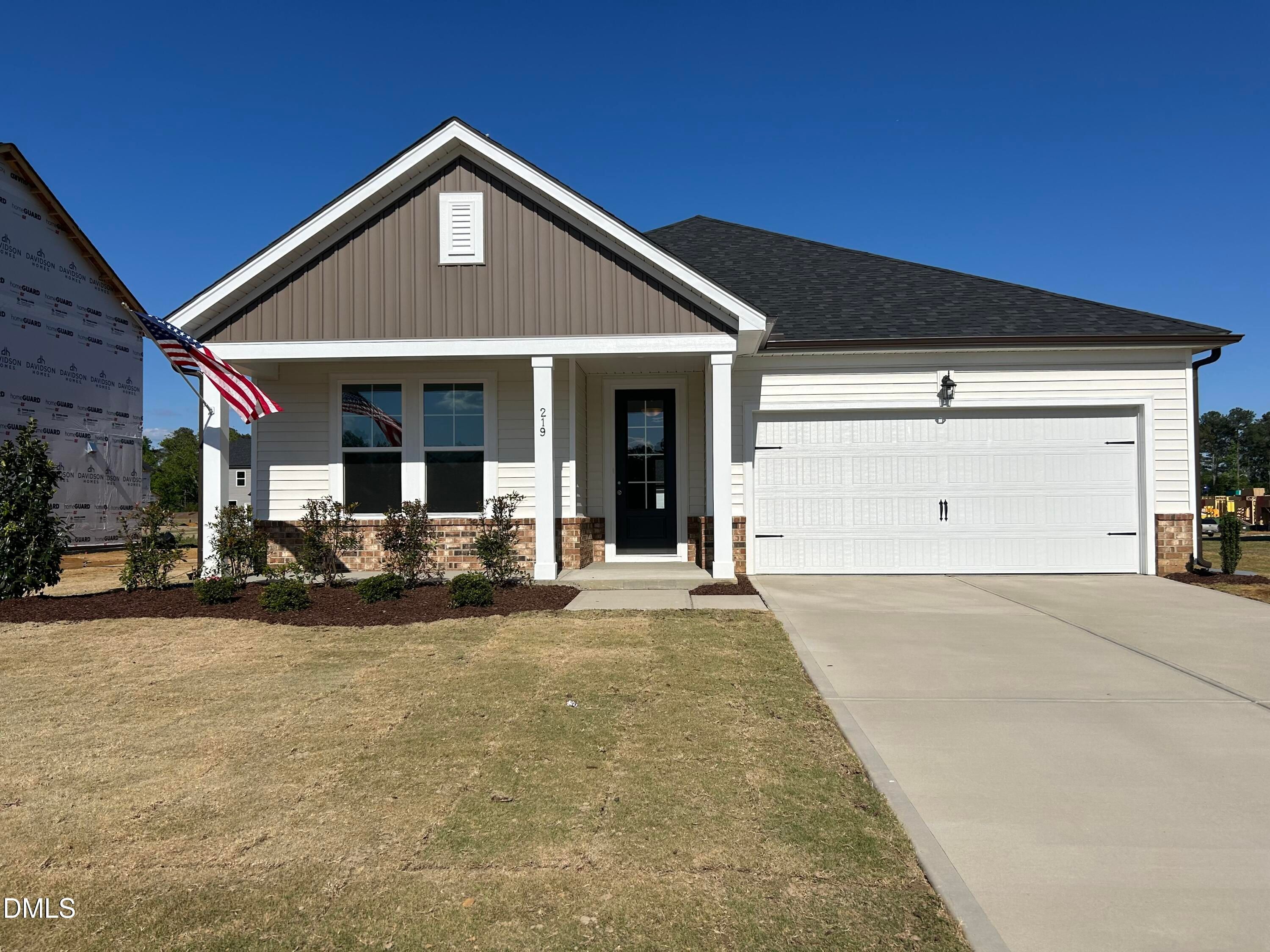 Exterior view of Davidson Homes' New Home at 219 Tenure Lane