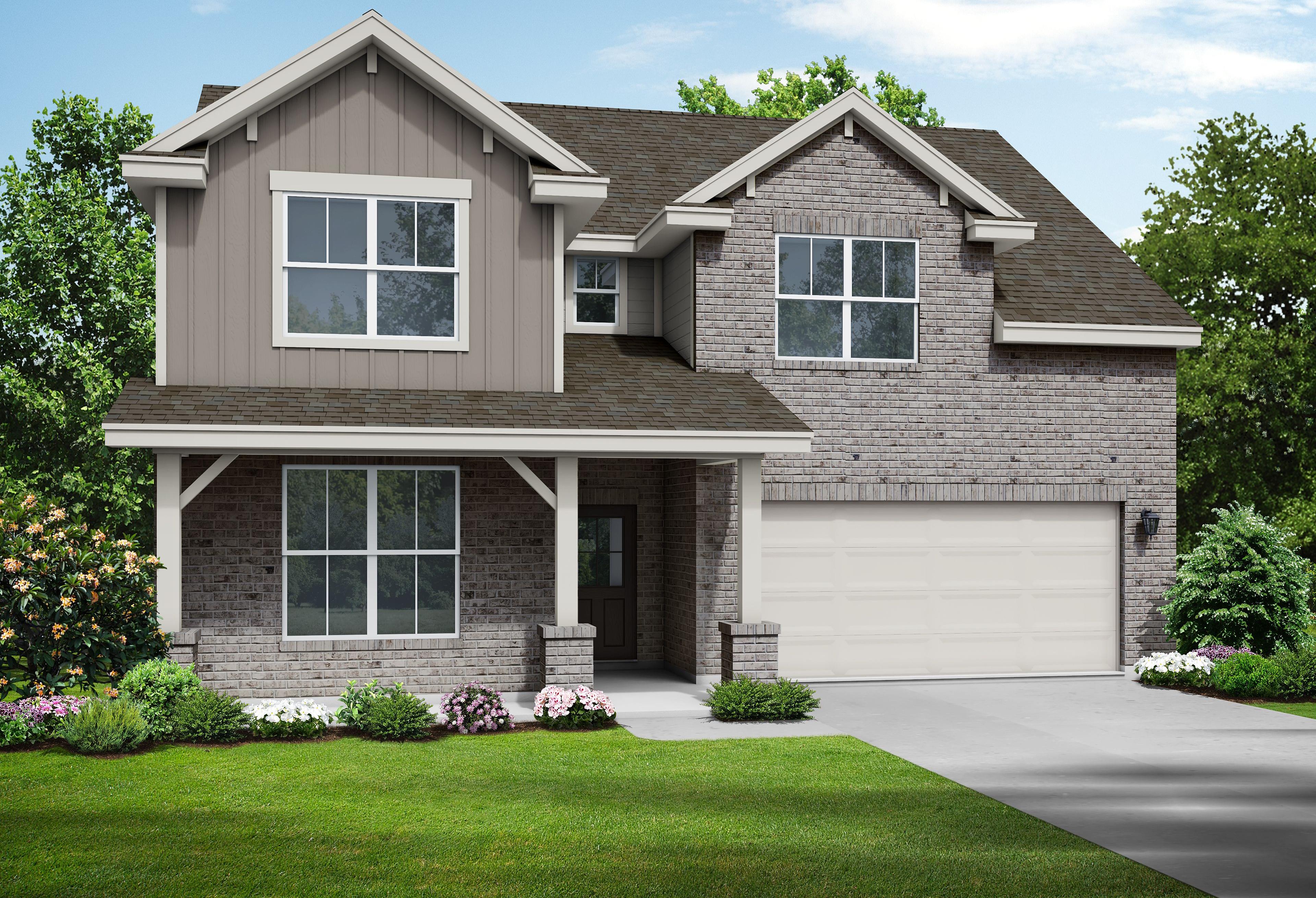 Exterior view of Davidson Homes' The Ridgeport C Floor Plan