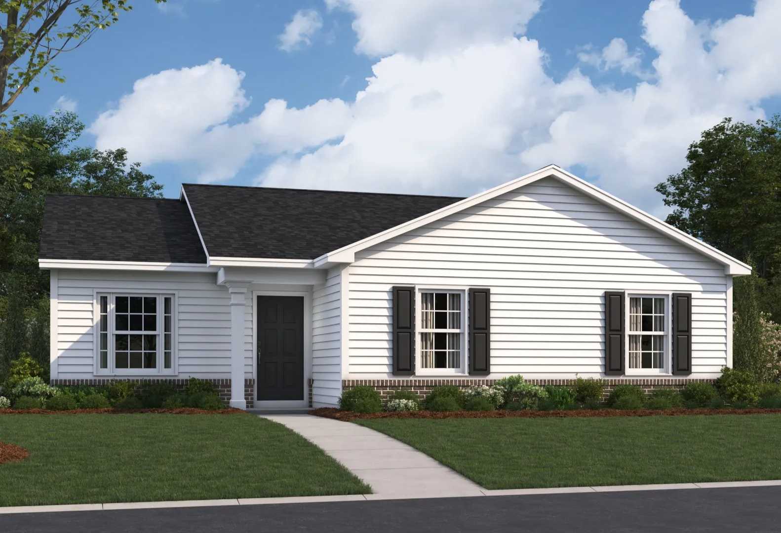 Exterior view of Davidson Homes' The Washington Floor Plan