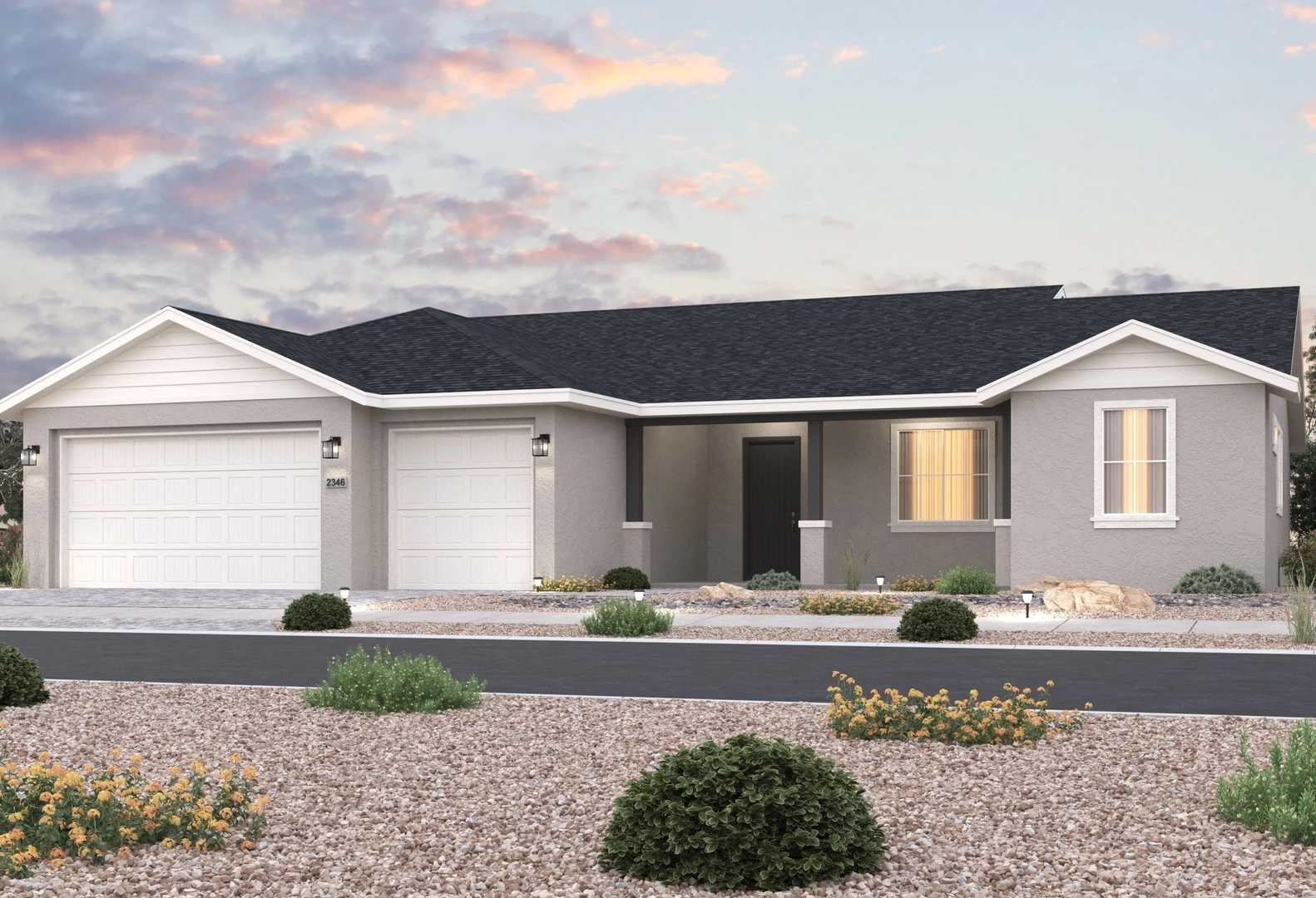 Exterior view of Davidson Homes' The Monarch Floor Plan
