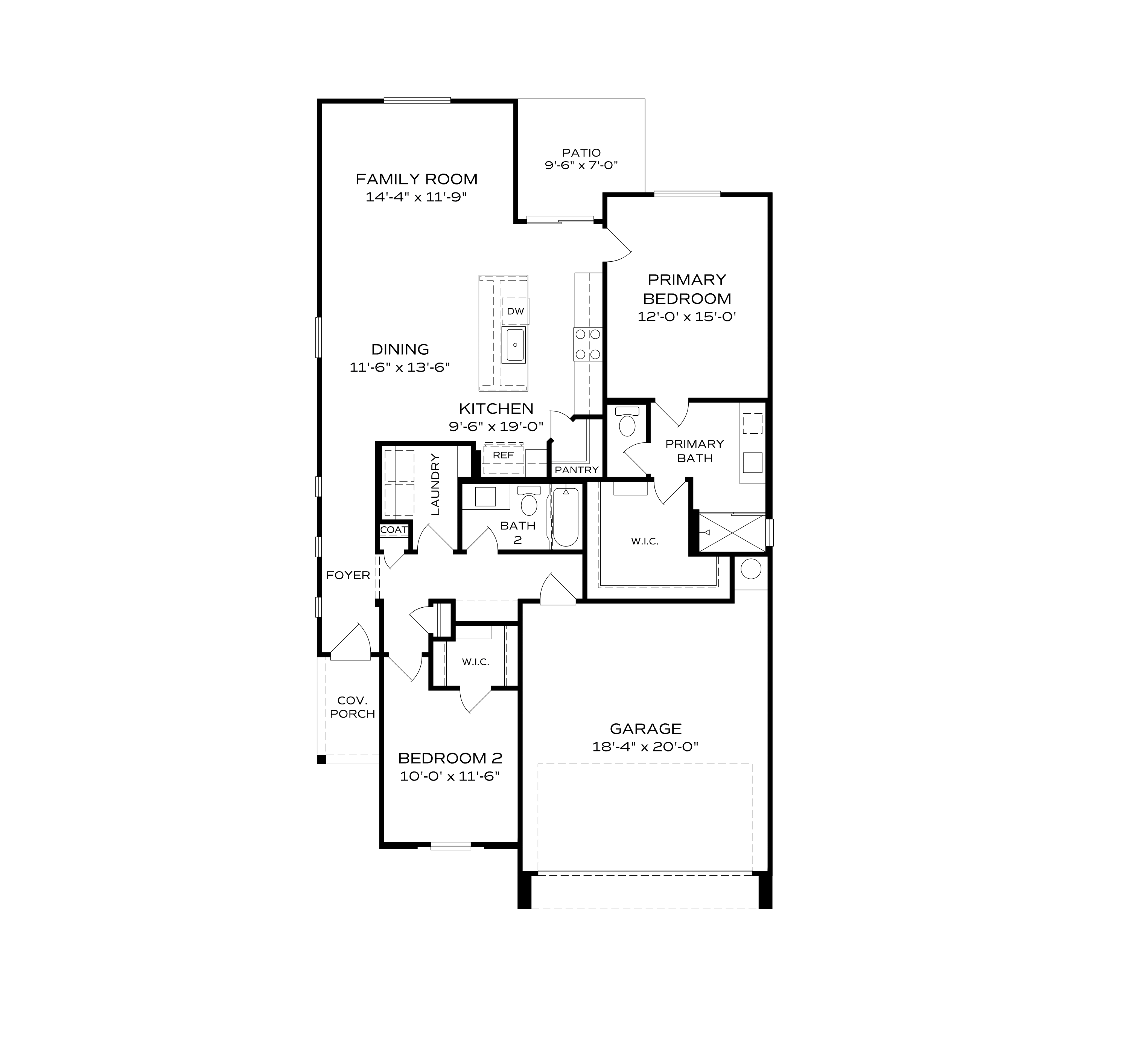 1 - The Malibu floor plan layout for 103 Shirley Harris Drive in Evermore Homes Homes' Evergreen Mill community.