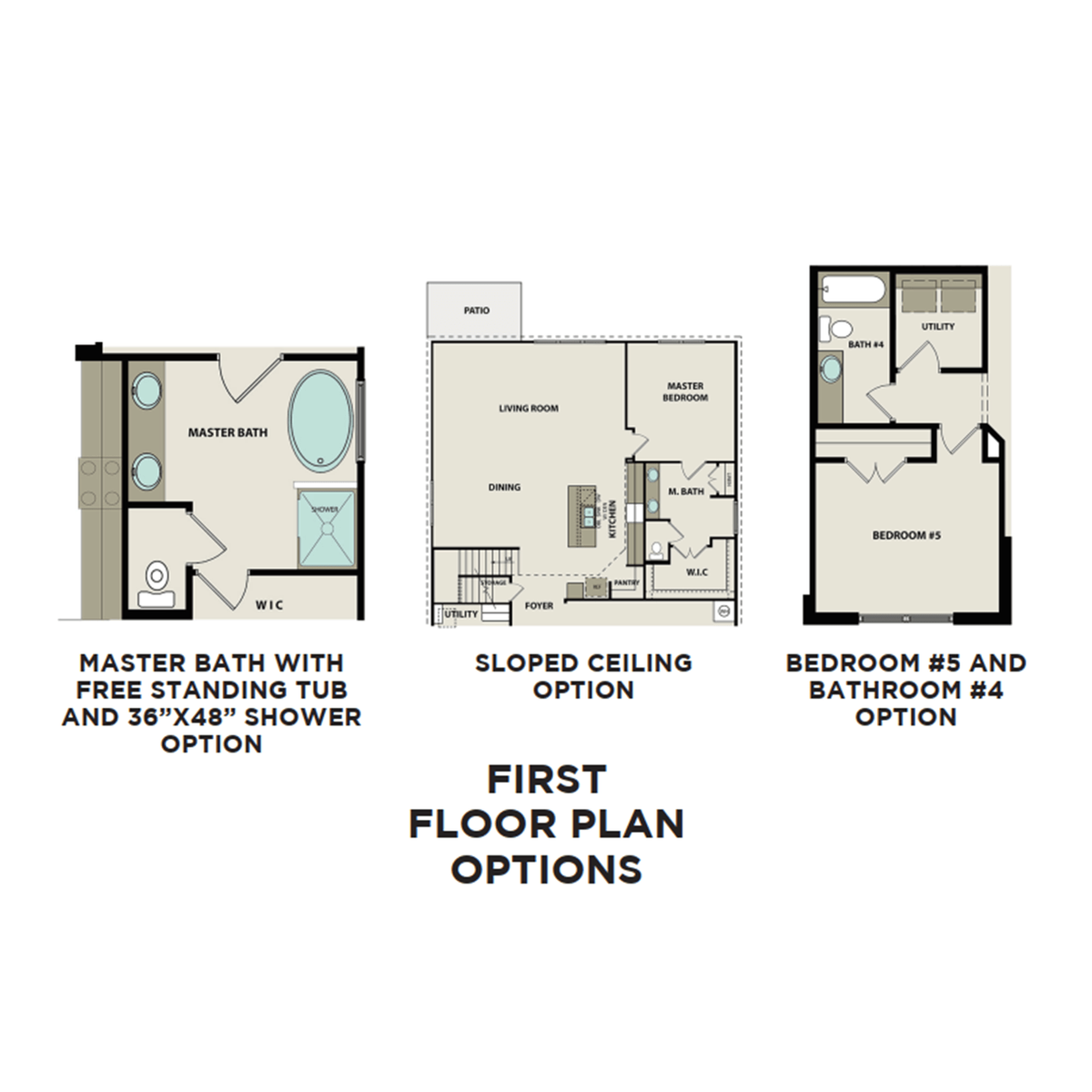 3 - The Ridgeport buildable floor plan layout in Davidson Homes' Carellton community.