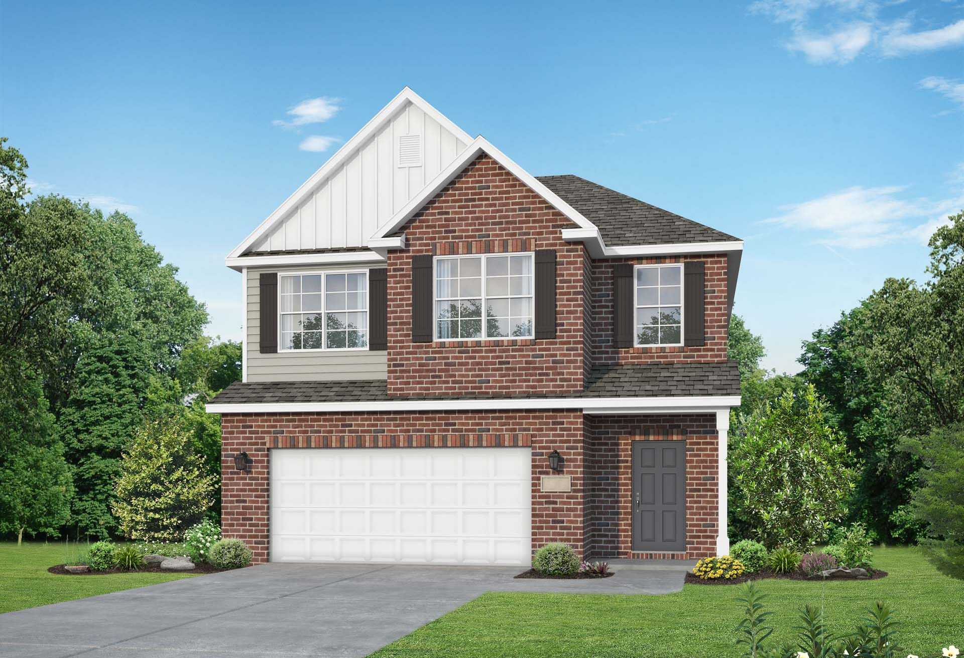 Exterior view of Davidson Homes' The Aiken Floor Plan