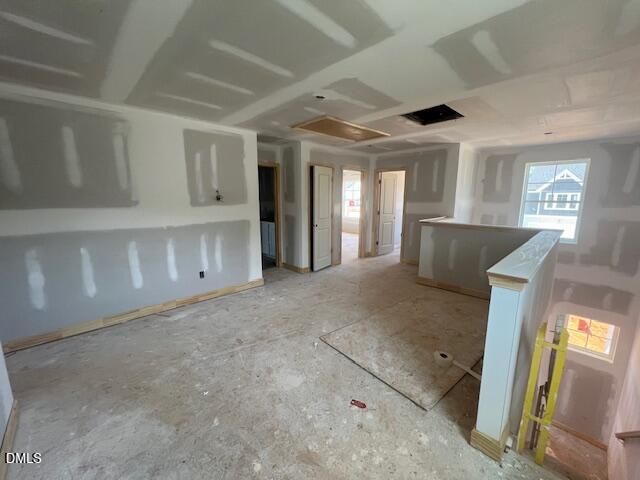 Unfinished loft space in The Gavin C floor plan at Gregory Village, Lillington, NC by Davidson Homes.