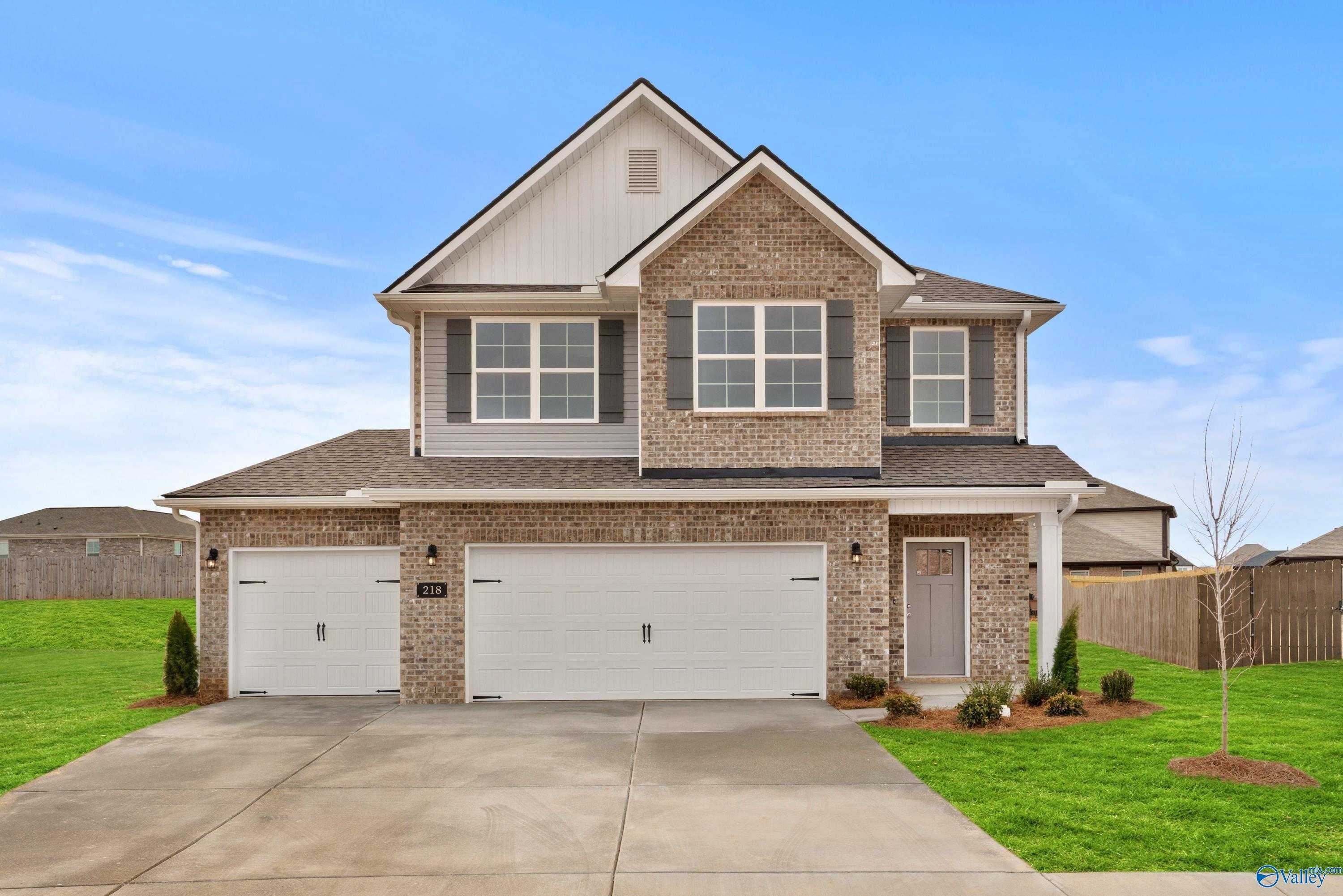 Exterior view of Davidson Homes' New Home at 218 Irish Hill Drive