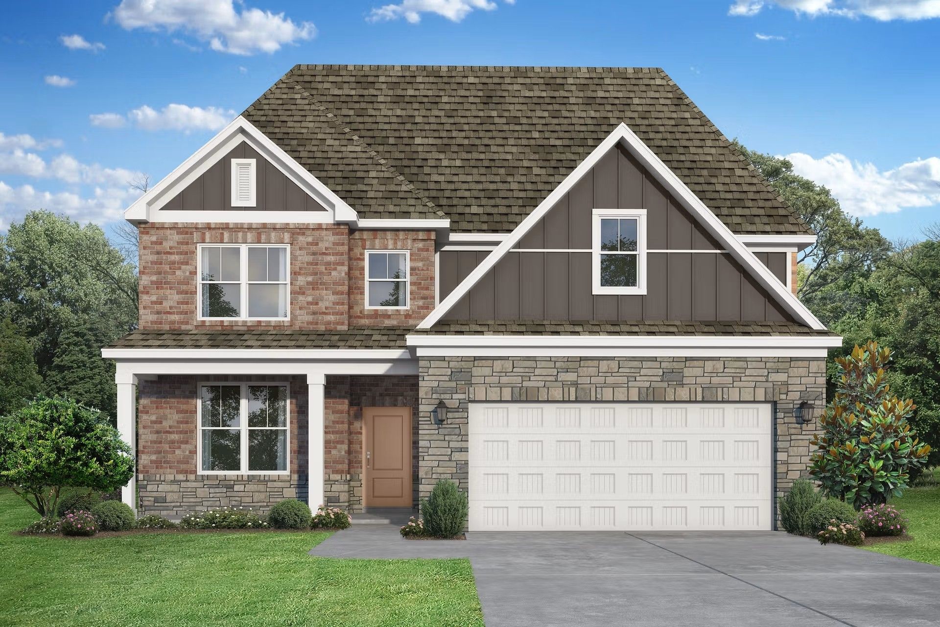 Exterior view of Davidson Homes' New Home at 3521 Kemp Drive