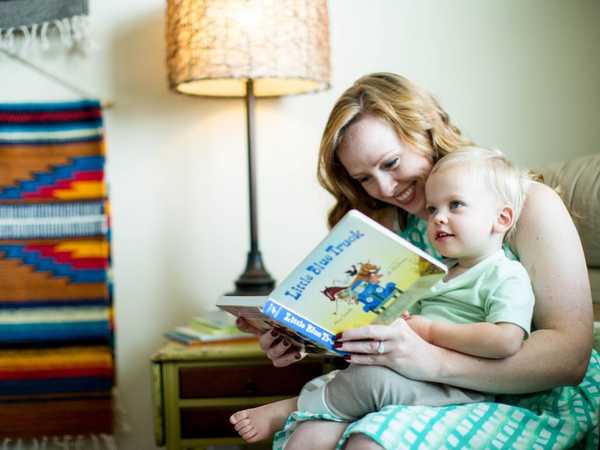 Mother reads to her child within a Davidson Home