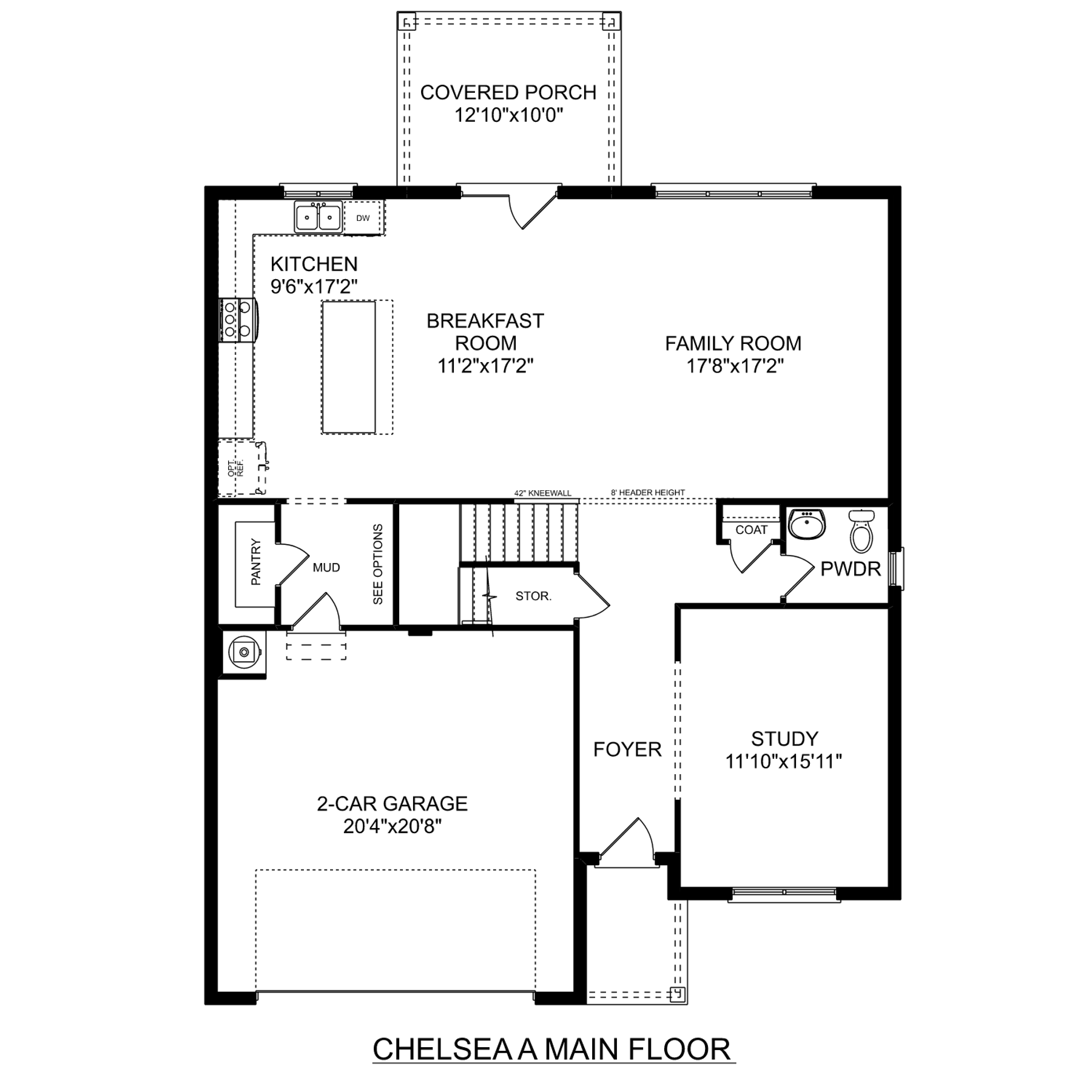 1 - The Chelsea A buildable floor plan layout in Davidson Homes Homes' Blue Spring community.