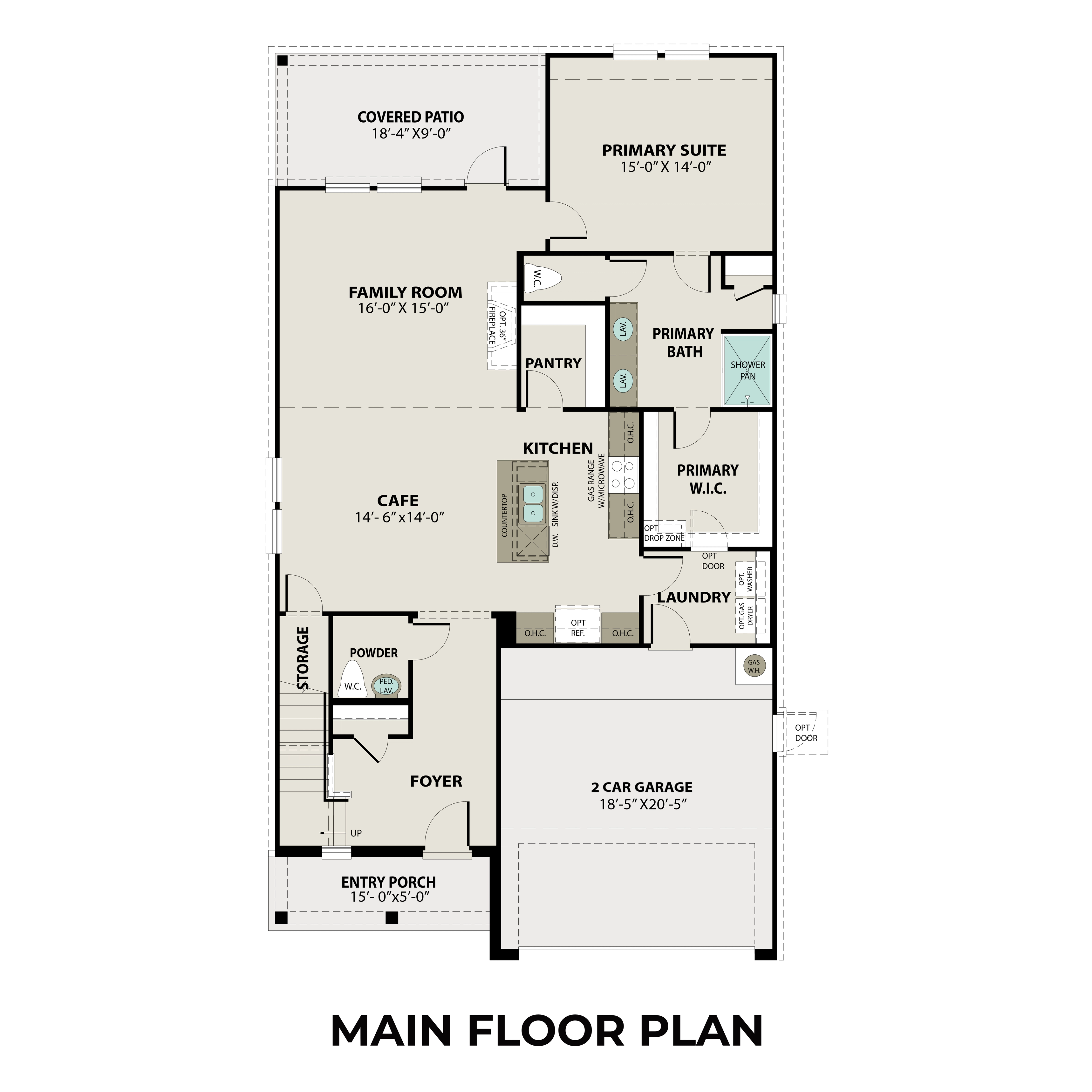 The Tierra B Main Floor Plan