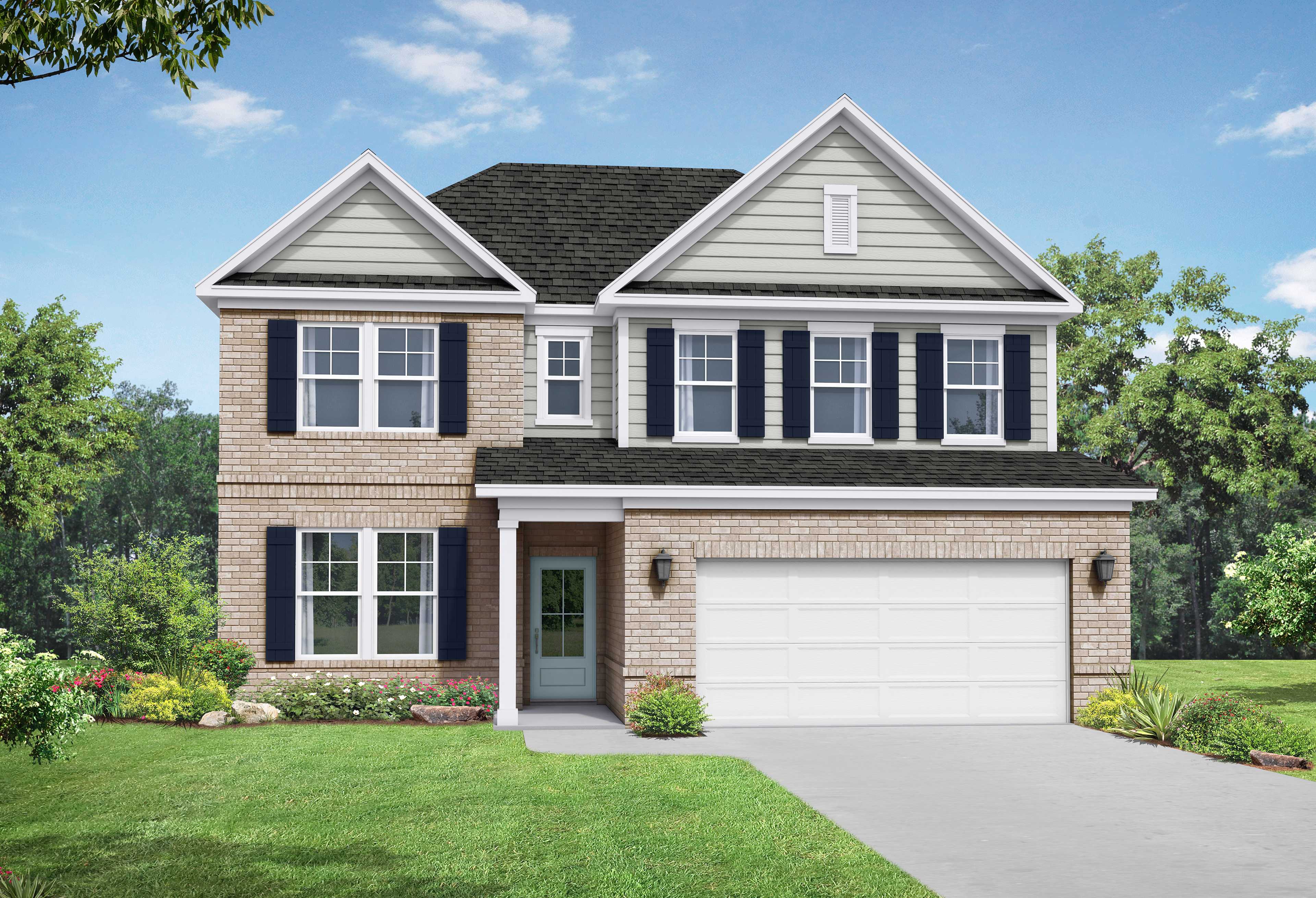 Exterior view of Davidson Homes' The Willow C Floor Plan