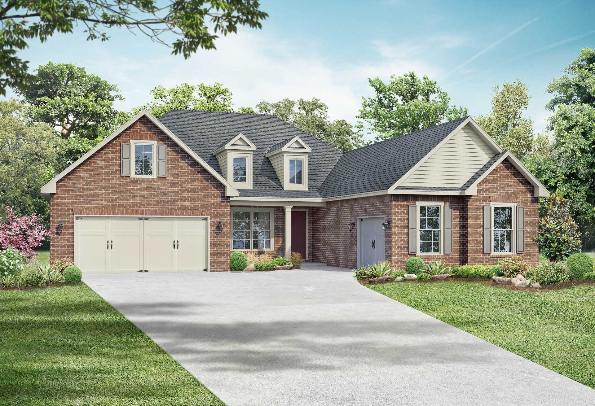 Exterior view of Davidson Homes' The Valencia Floor Plan