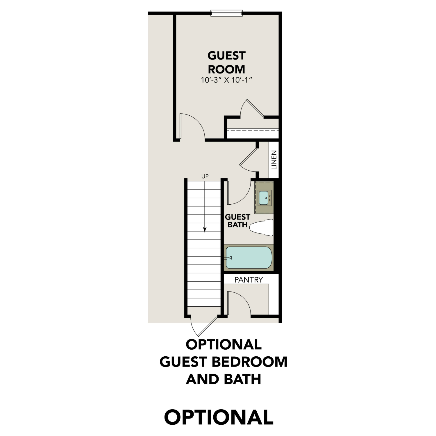 3 - The Gillian C buildable floor plan layout in Davidson Homes Homes' Cedar Heights community.
