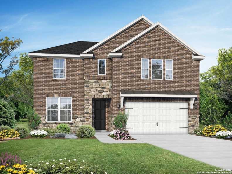 Exterior view of Davidson Homes' New Home at 16403 Rosemary Ridge