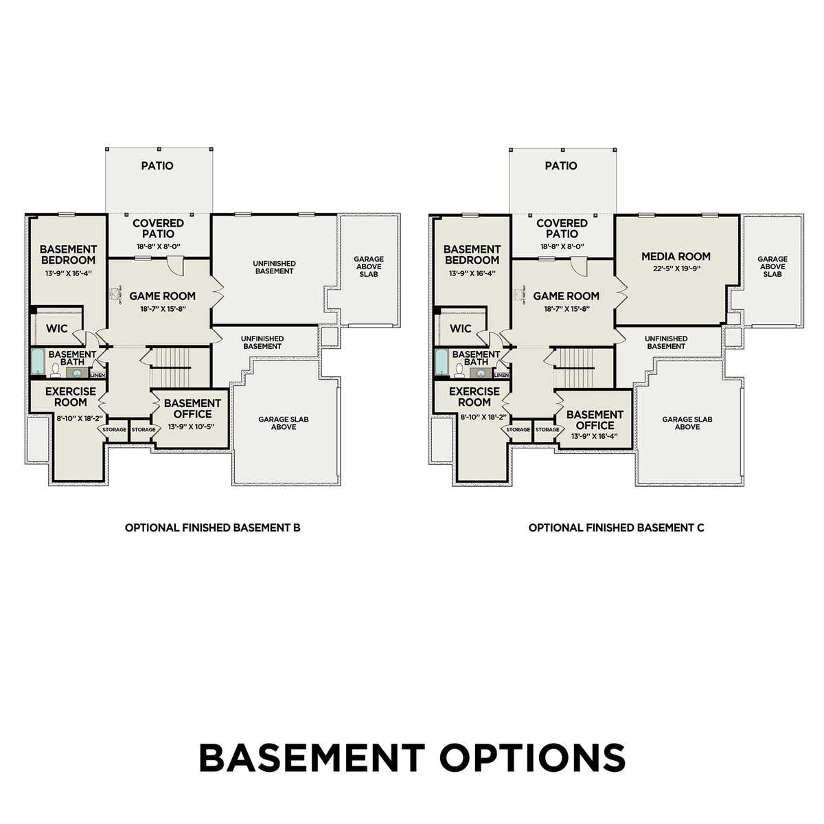4 - The Argyle B floor plan layout for 2762 Twisted Oak Lane in Davidson Homes' Tanglewood community.
