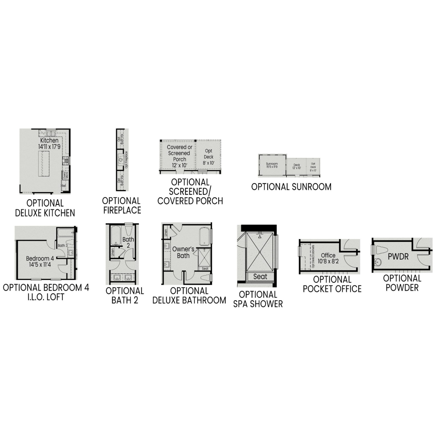 3 - The Crawford B buildable floor plan layout in Davidson Homes Homes' Laneridge Estates community.