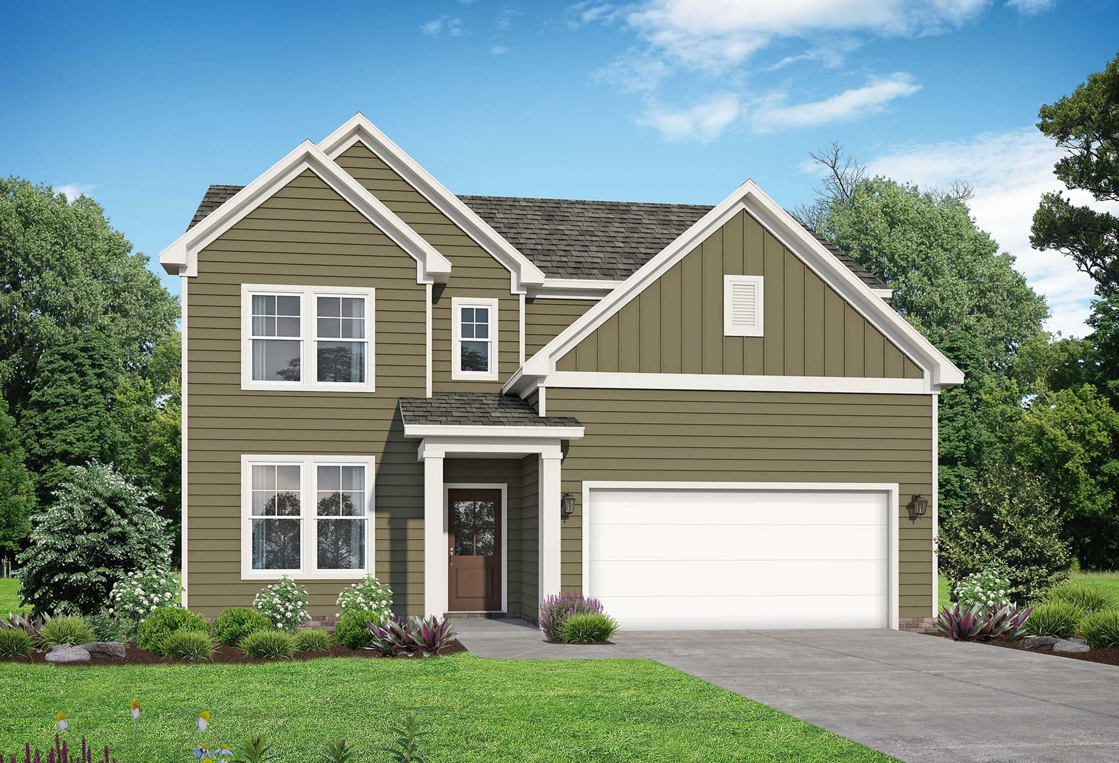Exterior view of Davidson Homes' The Henry A Floor Plan