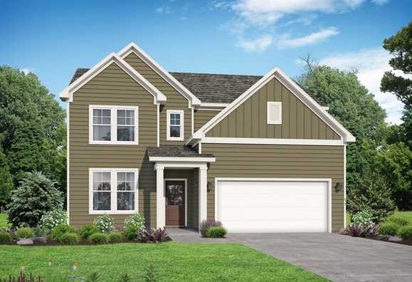 Exterior view of Davidson Homes' The Henry A Floor Plan