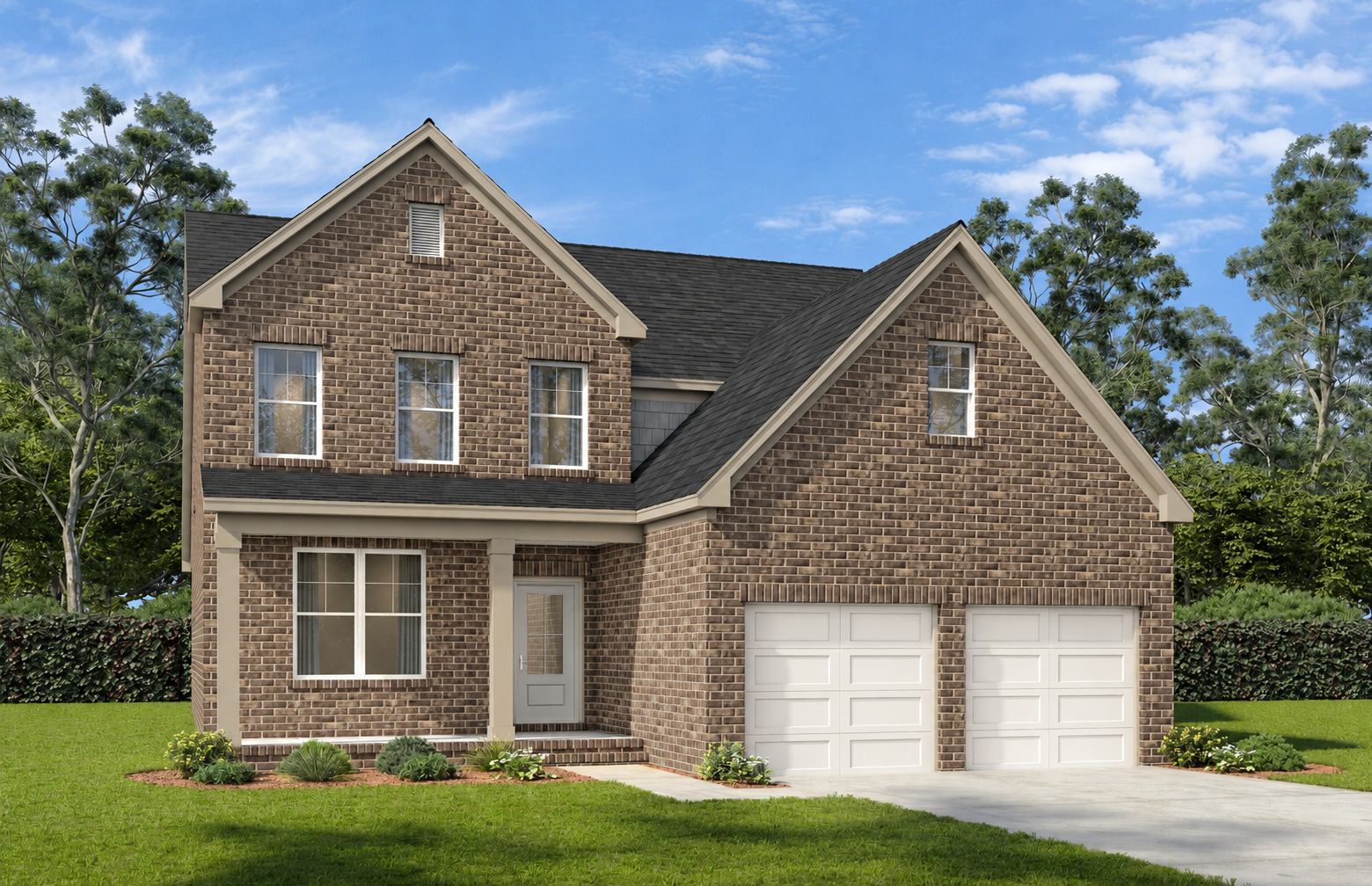 Exterior view of Davidson Homes' The Ash A-BF Floor Plan