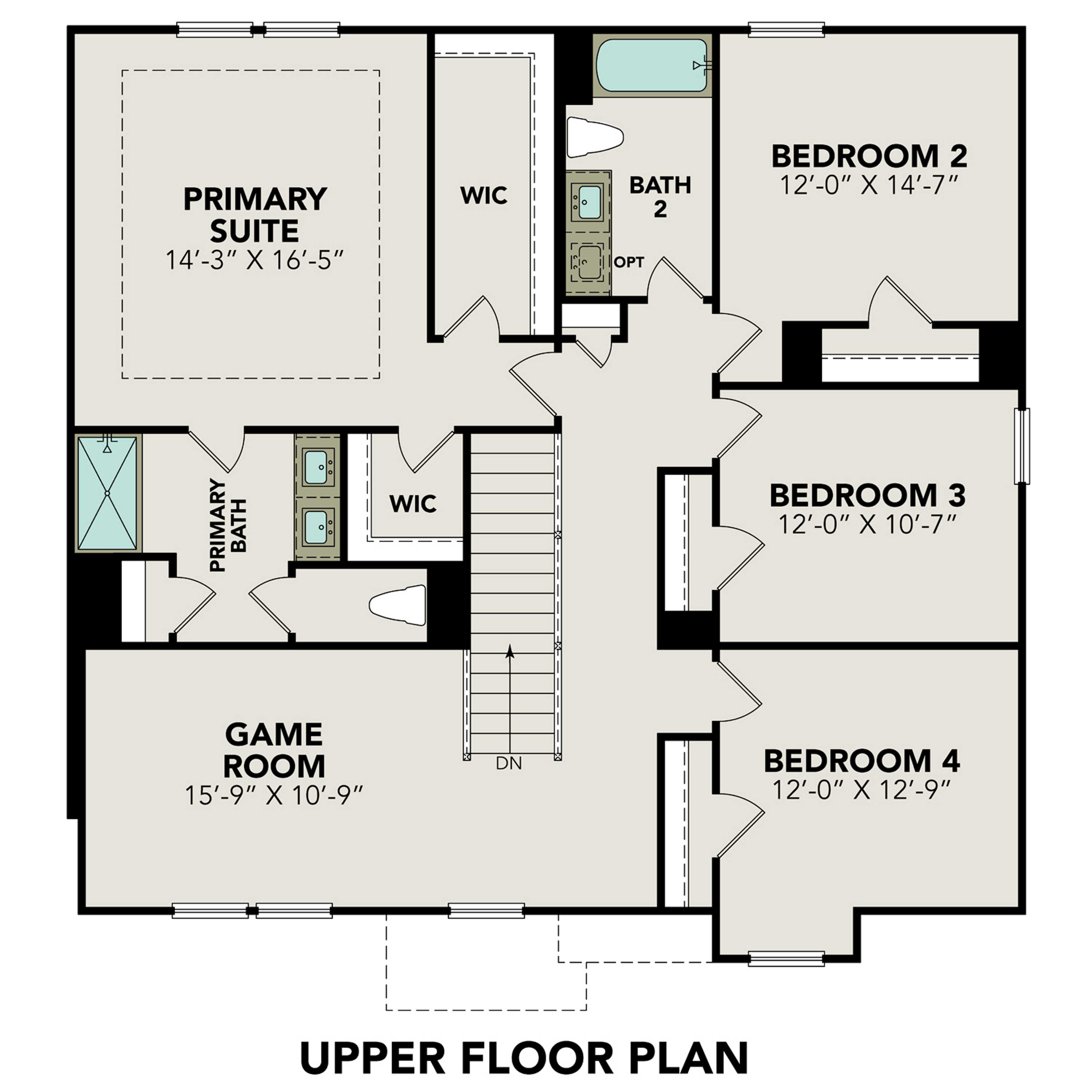 2 - The Murray G buildable floor plan layout in Davidson Homes Homes' Horizon Pointe community.