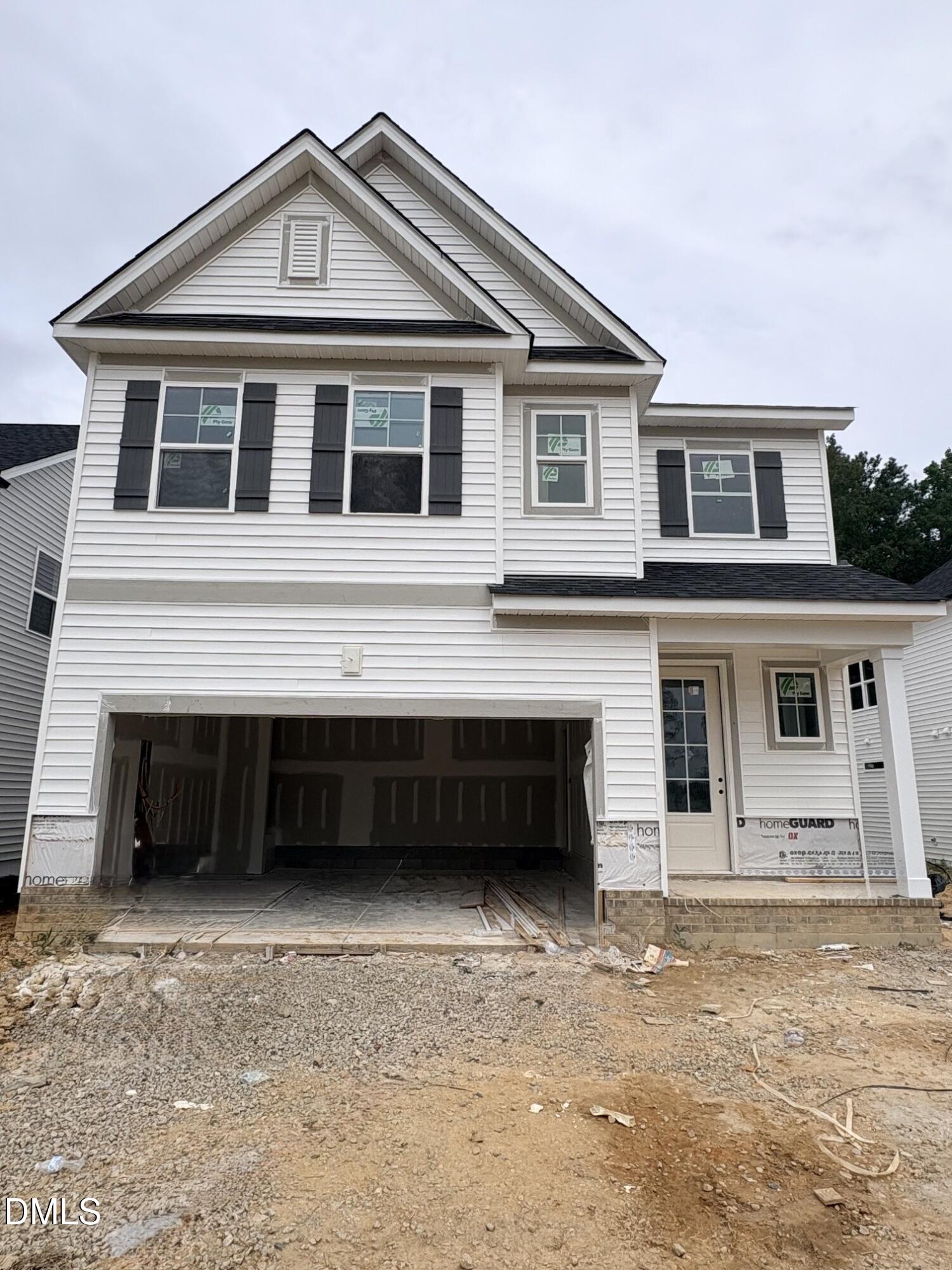 Two-story, 4-bedroom Adalynn A floor plan by Davidson Homes under construction in Woodland Crossing, Zebulon, North Carolina.