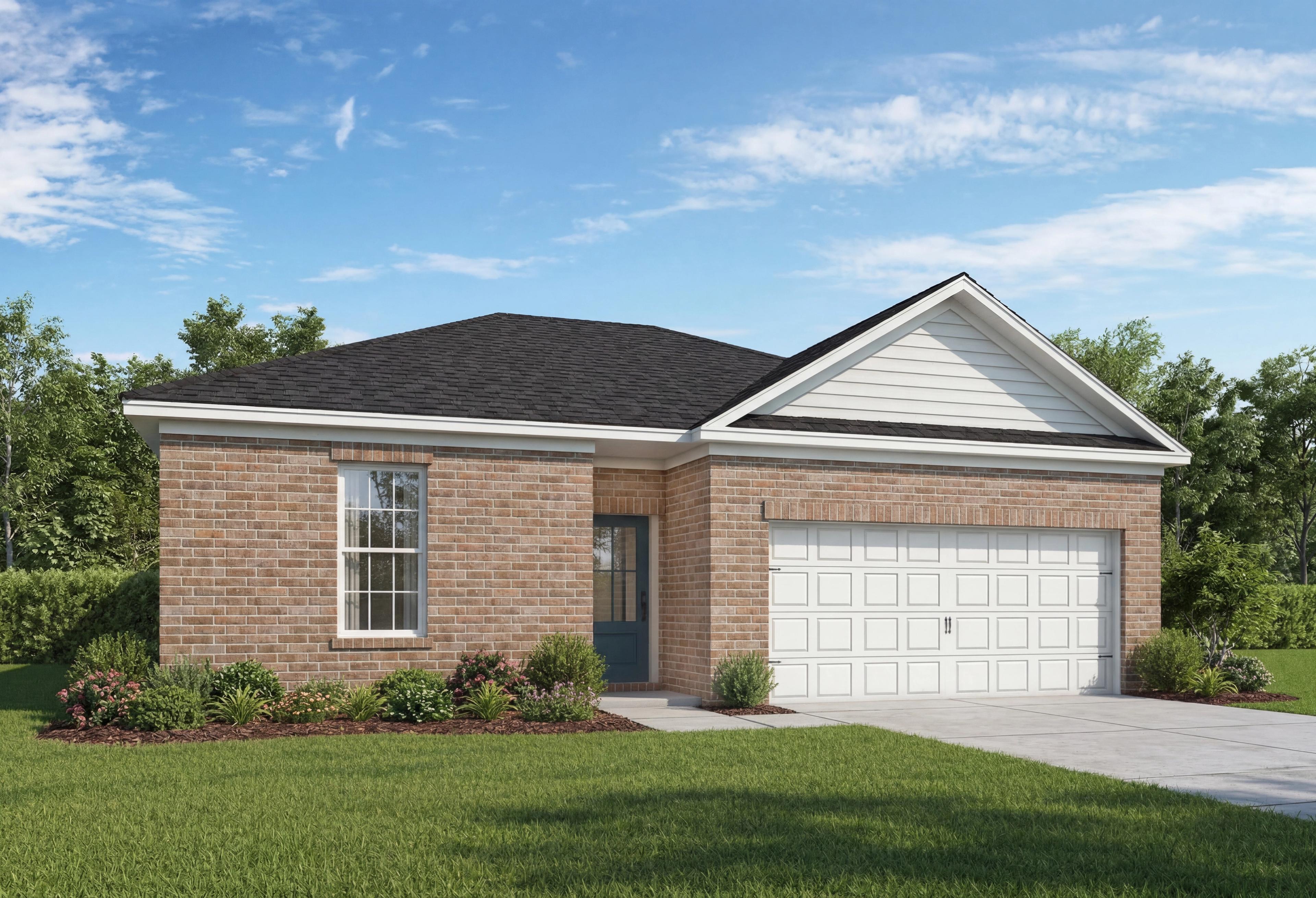 Exterior view of Davidson Homes' The Jasper Floor Plan
