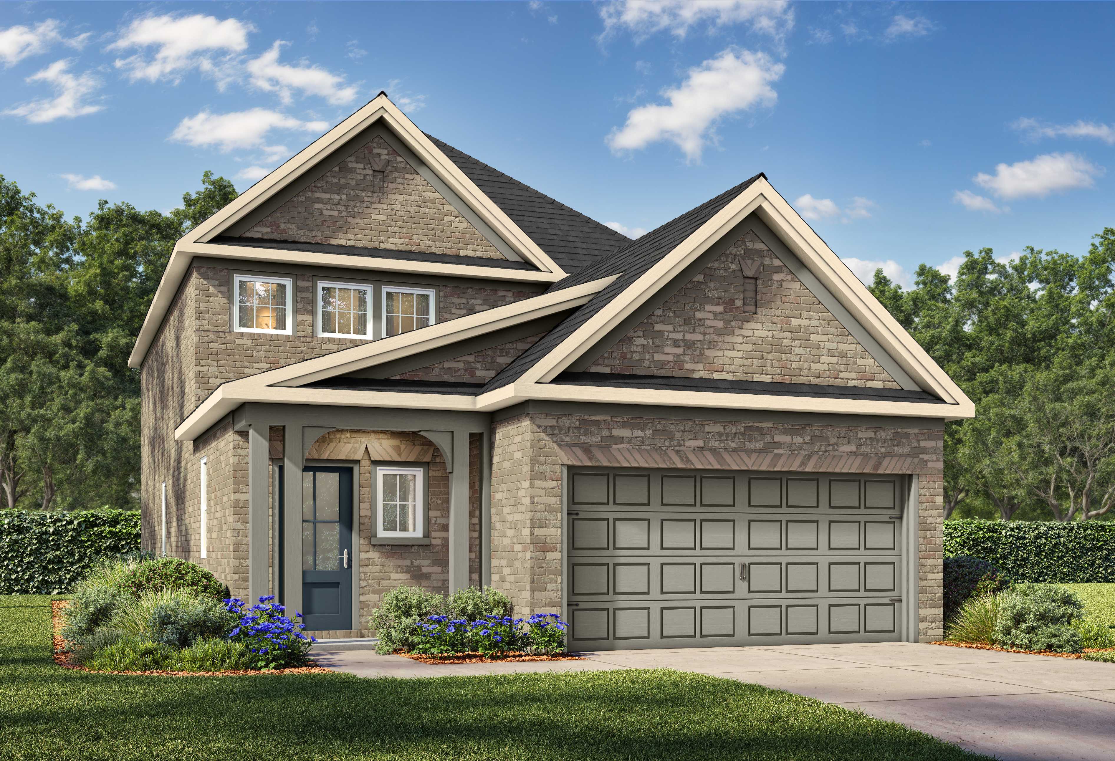 Exterior view of Davidson Homes' The San Marcos H Floor Plan