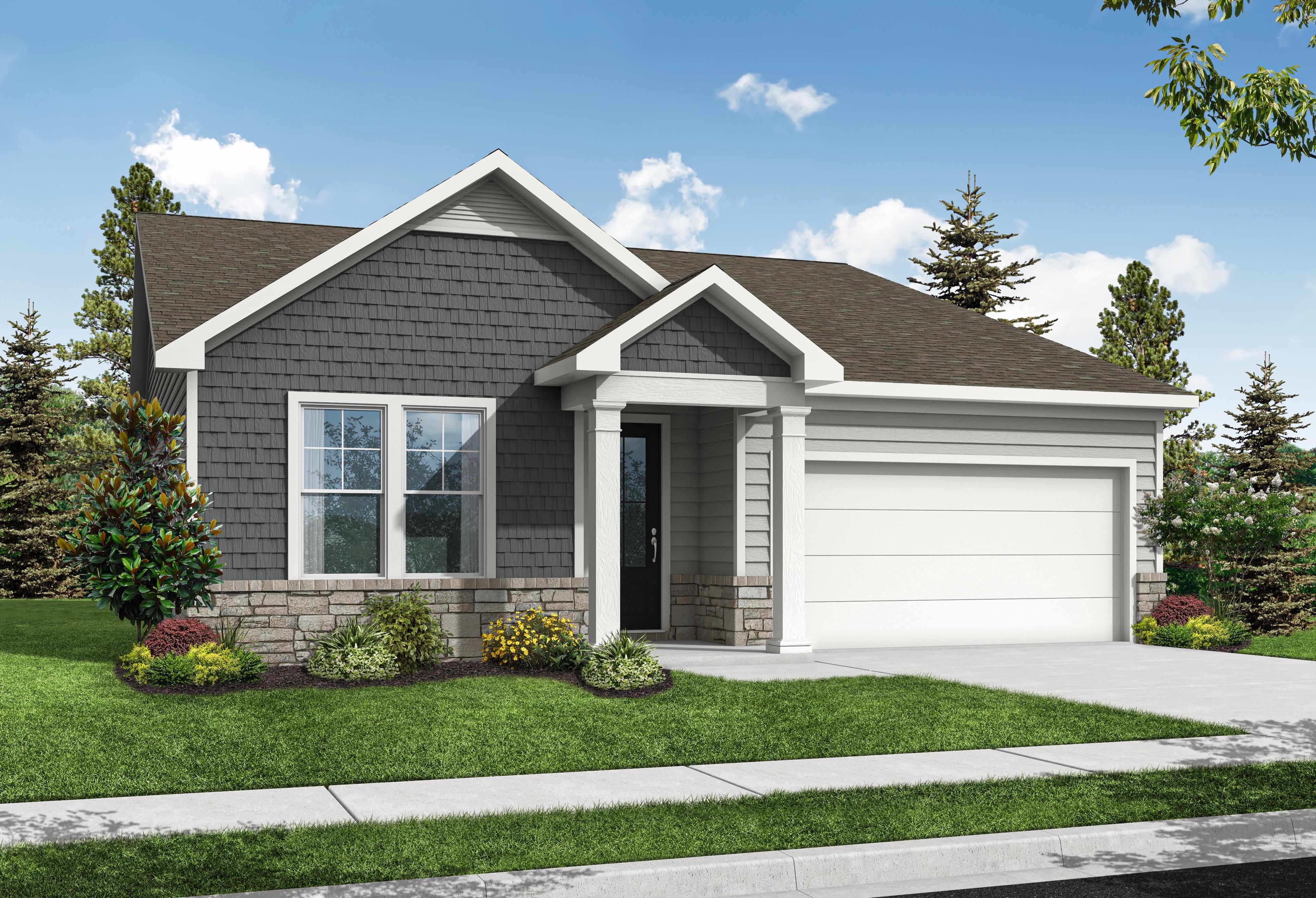 Exterior view of Davidson Homes' The Daphne A Floor Plan