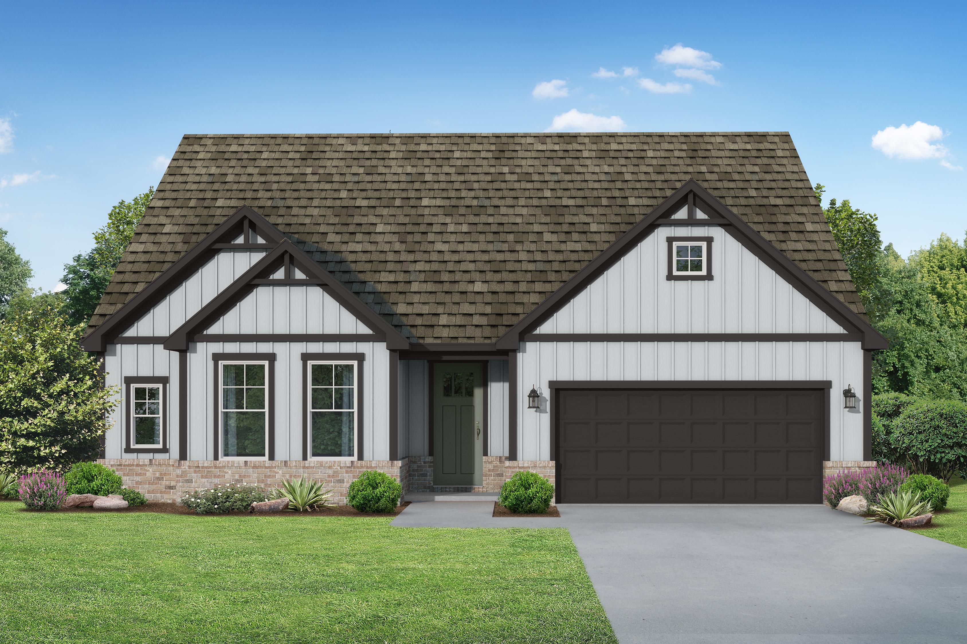 The Montgomery E by Davidson Homes with Hardie Siding