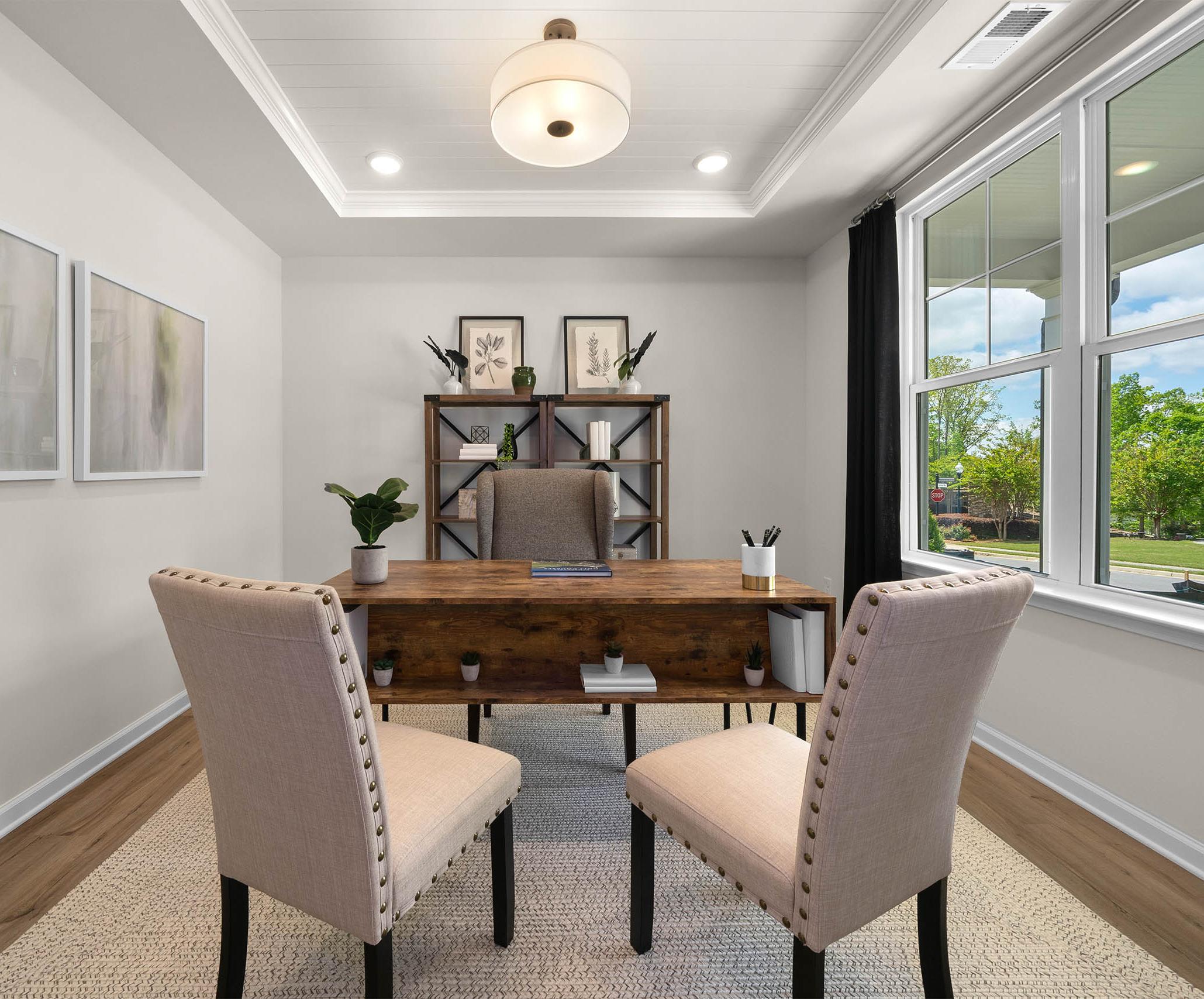 Office inside of a Davidson Homes model home