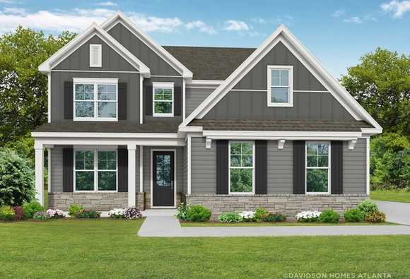 Exterior view of Davidson Homes' The Ash B – Side Entry Floor Plan