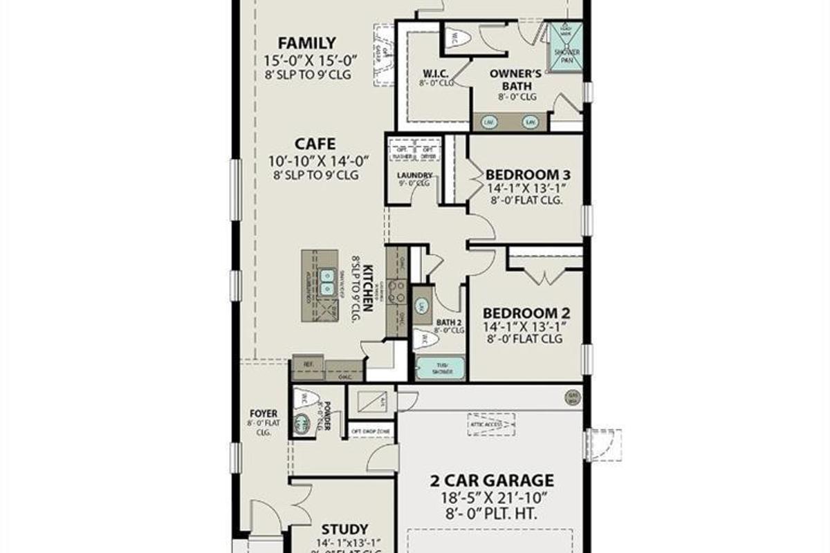 Image 3 of Davidson Homes' New Home at 2552 Allegretto Sea Drive