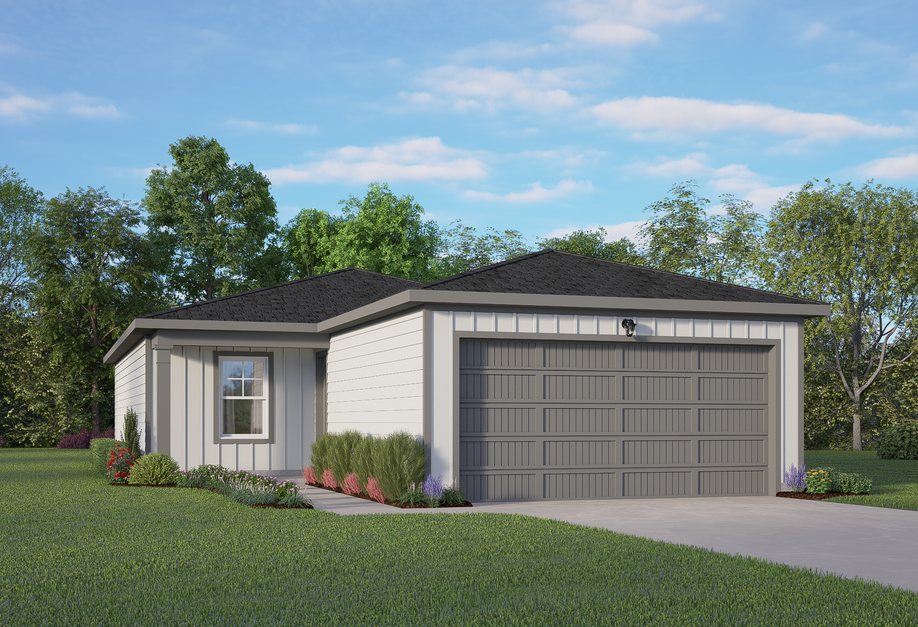 Exterior view of Davidson Homes' The Comal A Floor Plan